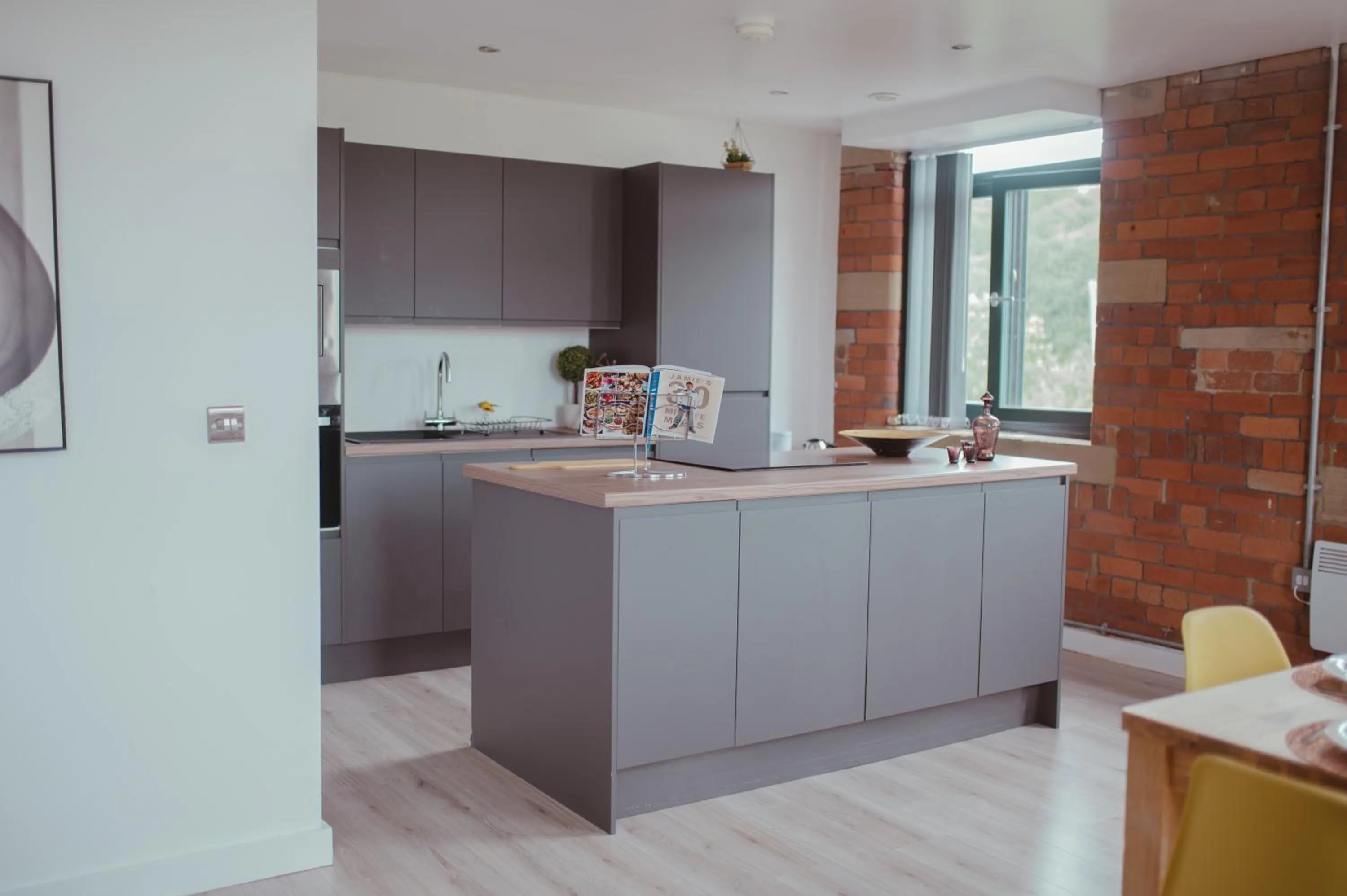 Kitchen or kitchenette in Bv Luxury Apartment Penthouse Conditioning House