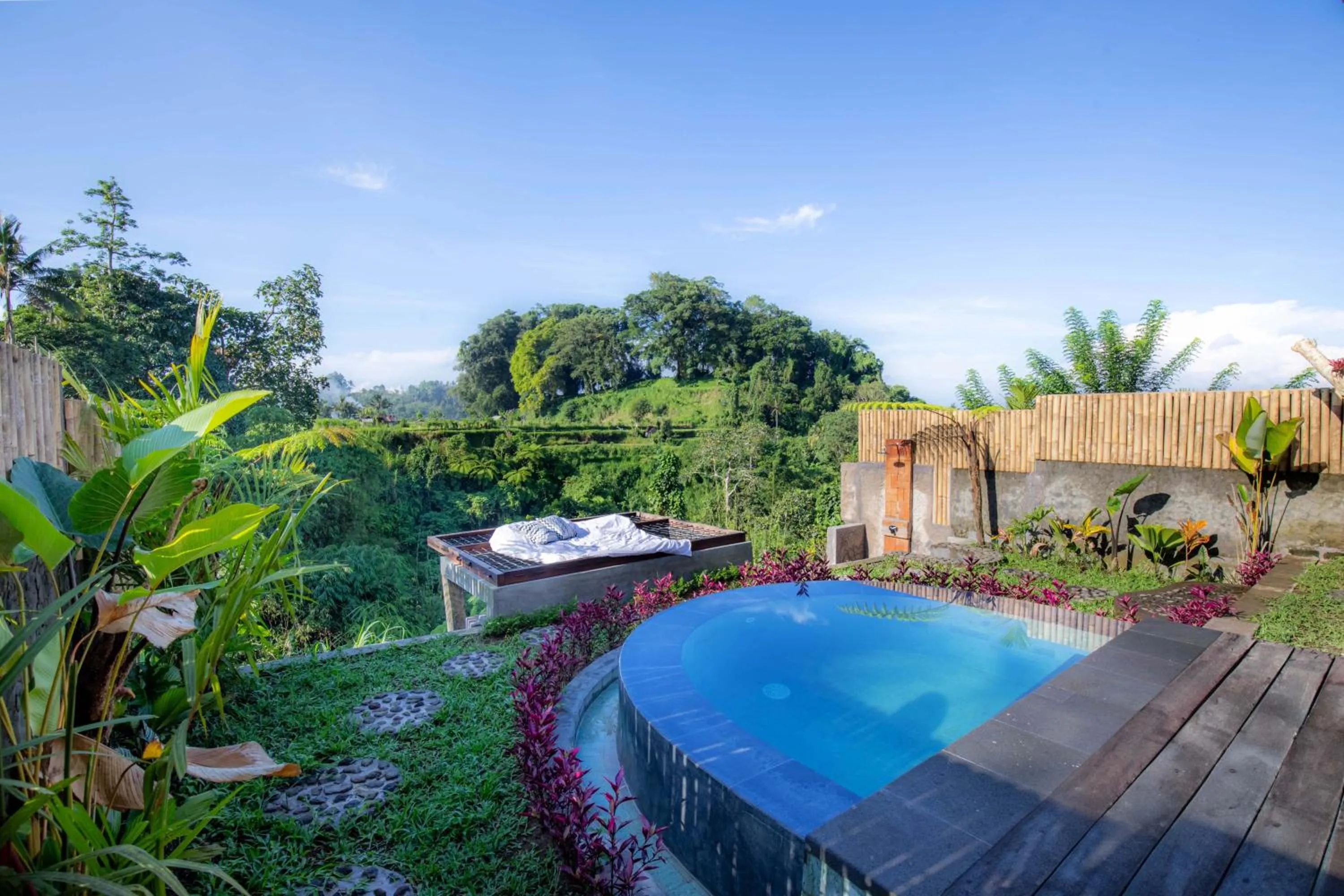 Pool view in Shigar Livin Bali