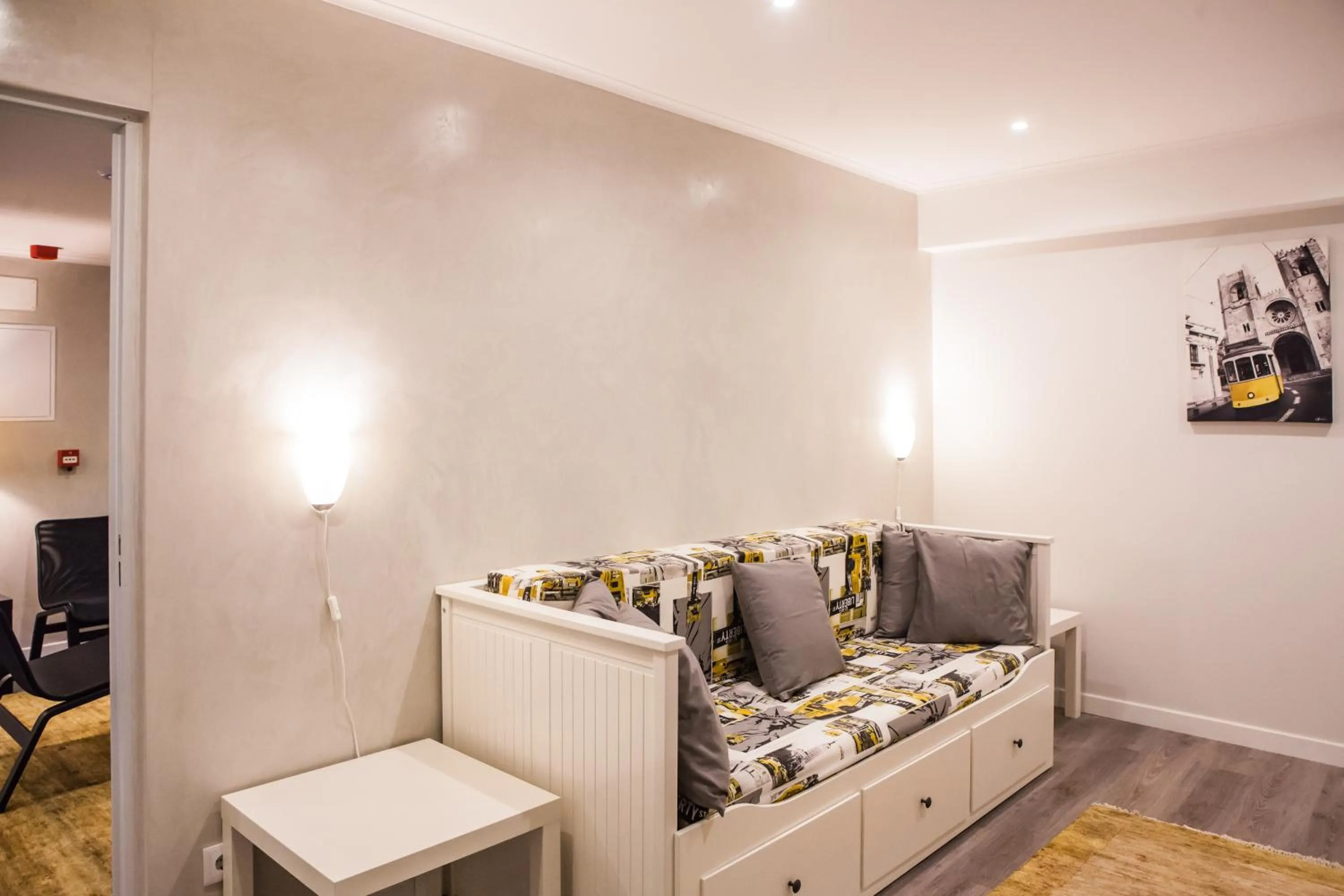 Seating area in Rossio Suites