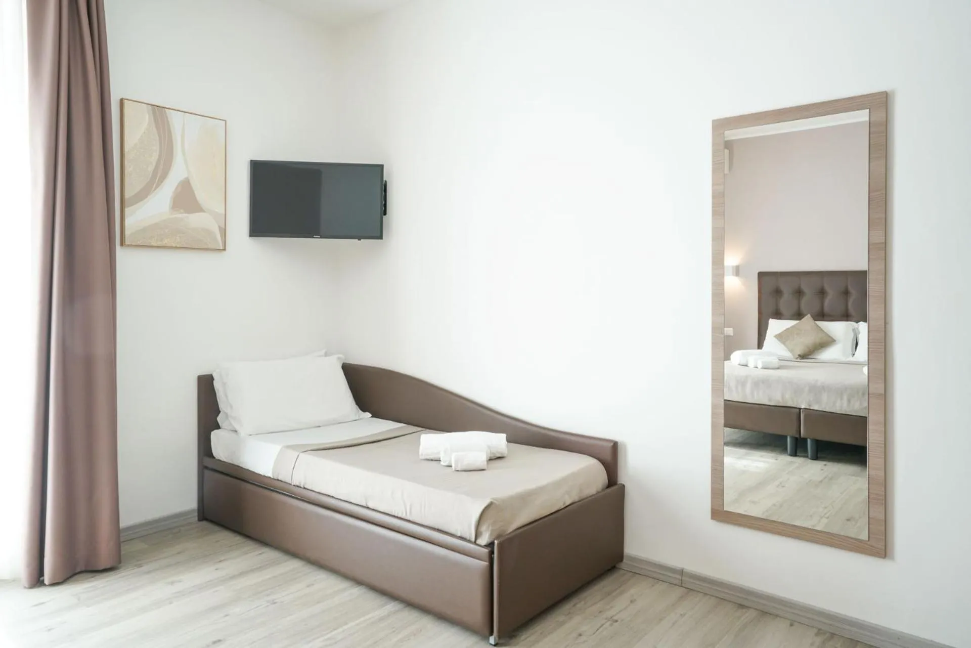 Bed in Hotel St. Moritz