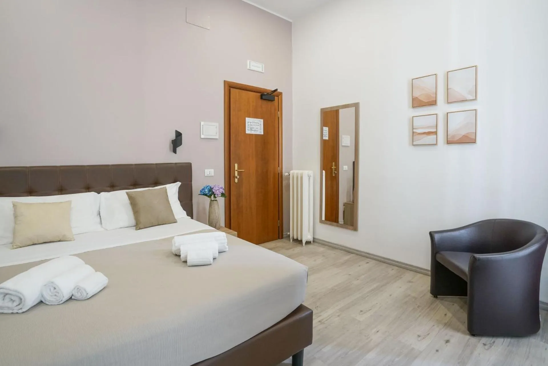 Bed in Hotel St. Moritz