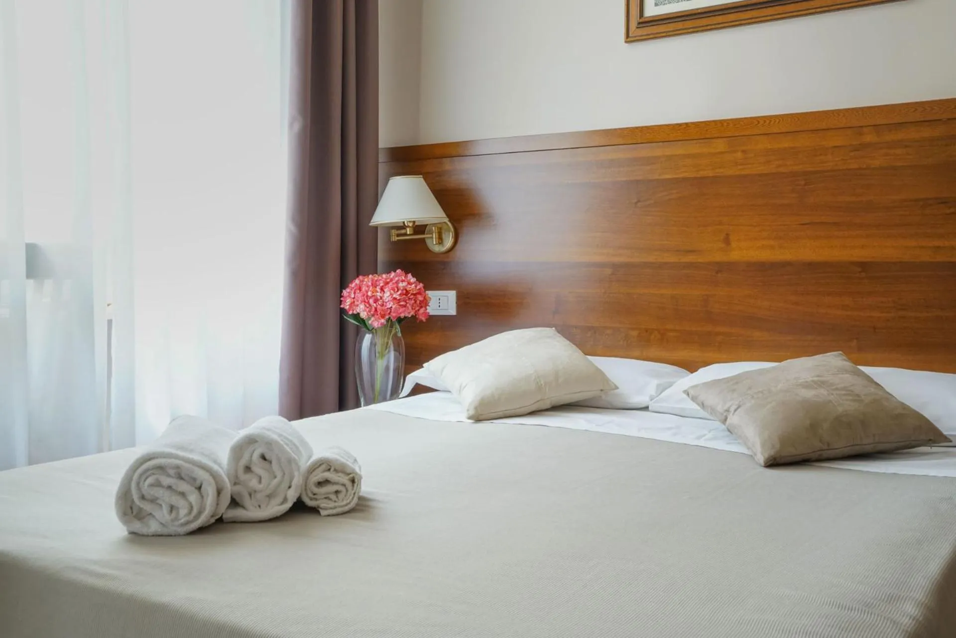 Bed in Hotel St. Moritz