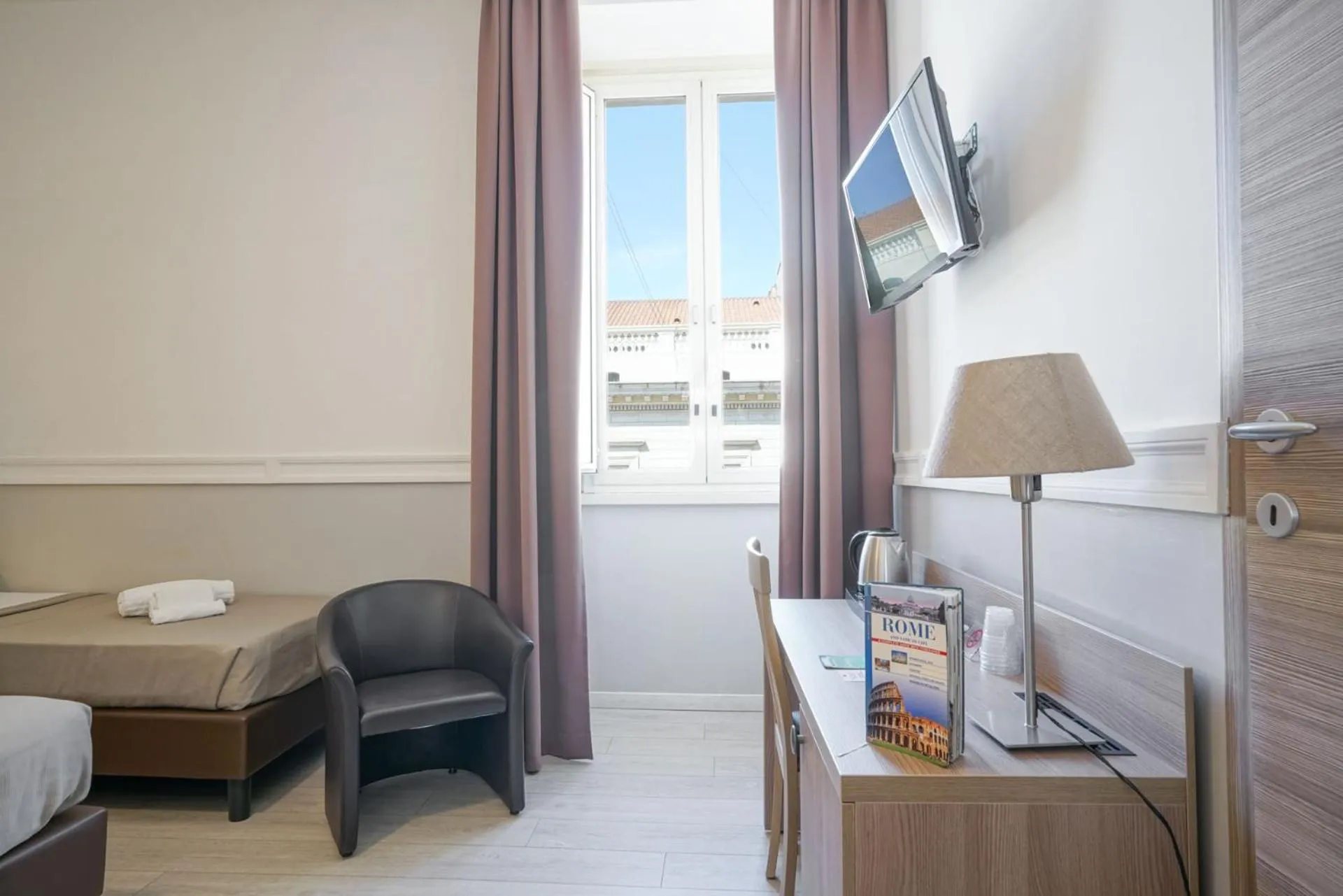 Bed in Hotel St. Moritz