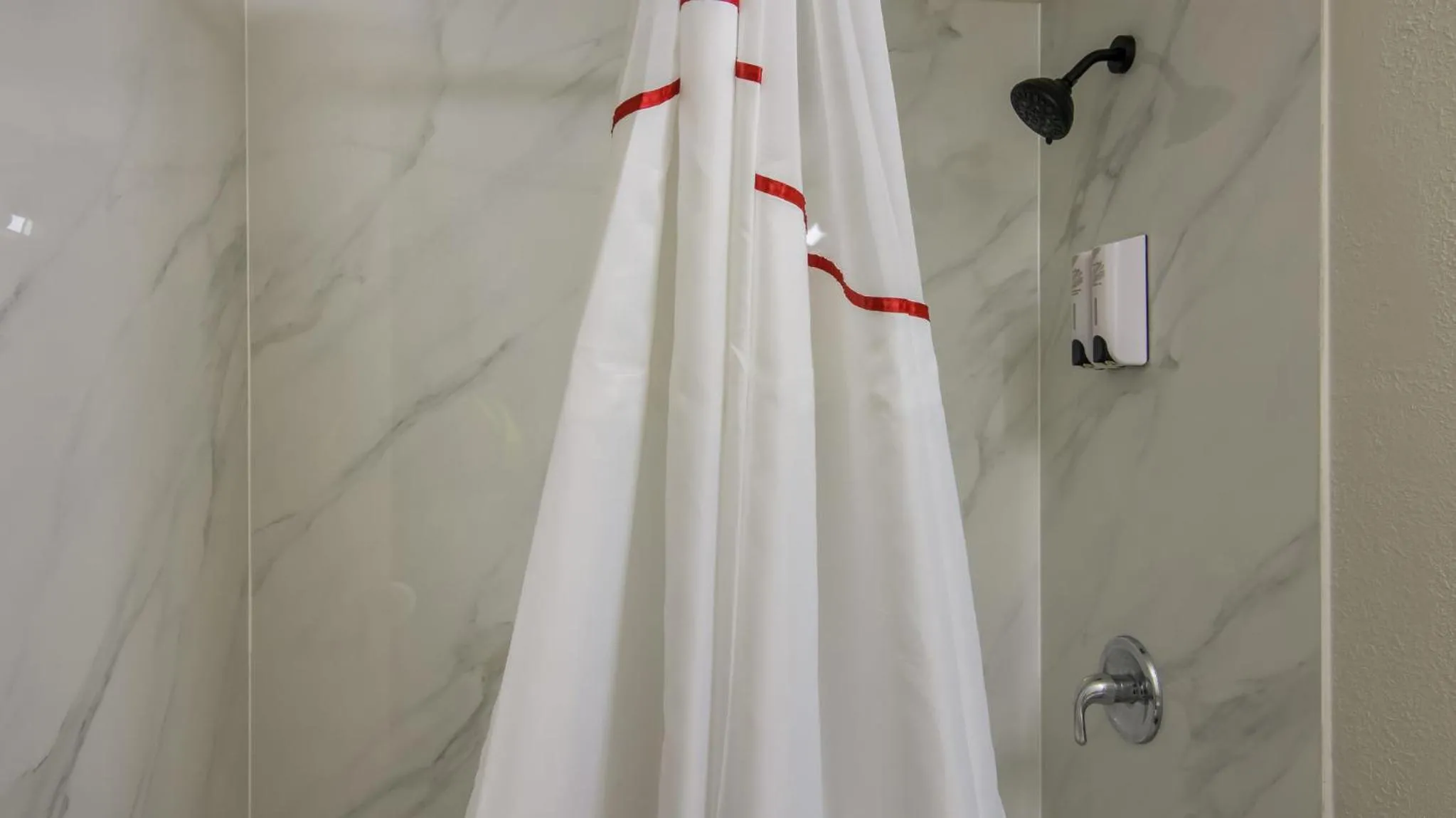 Bathroom in Red Roof Inn and Conference Center Chicago - N Aurora Naperville