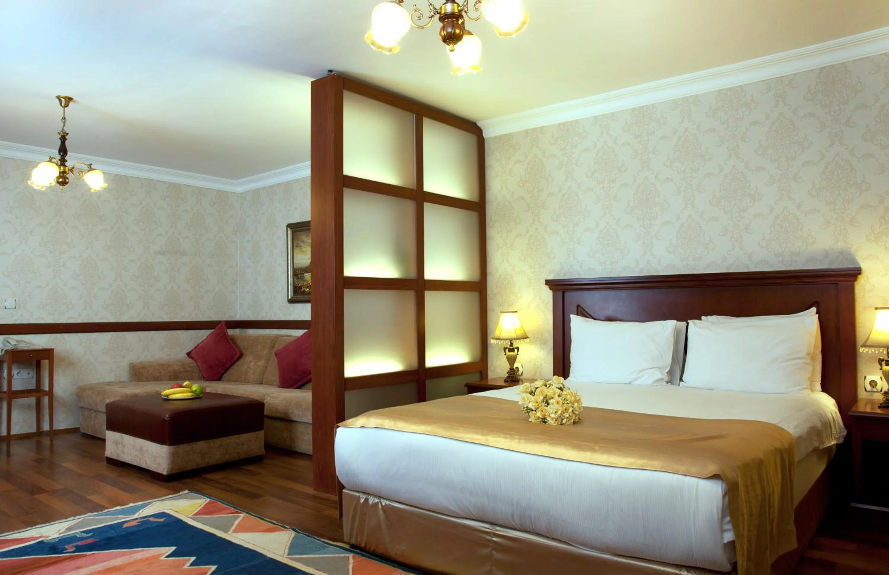 Bed in Sultanahmet Suites
