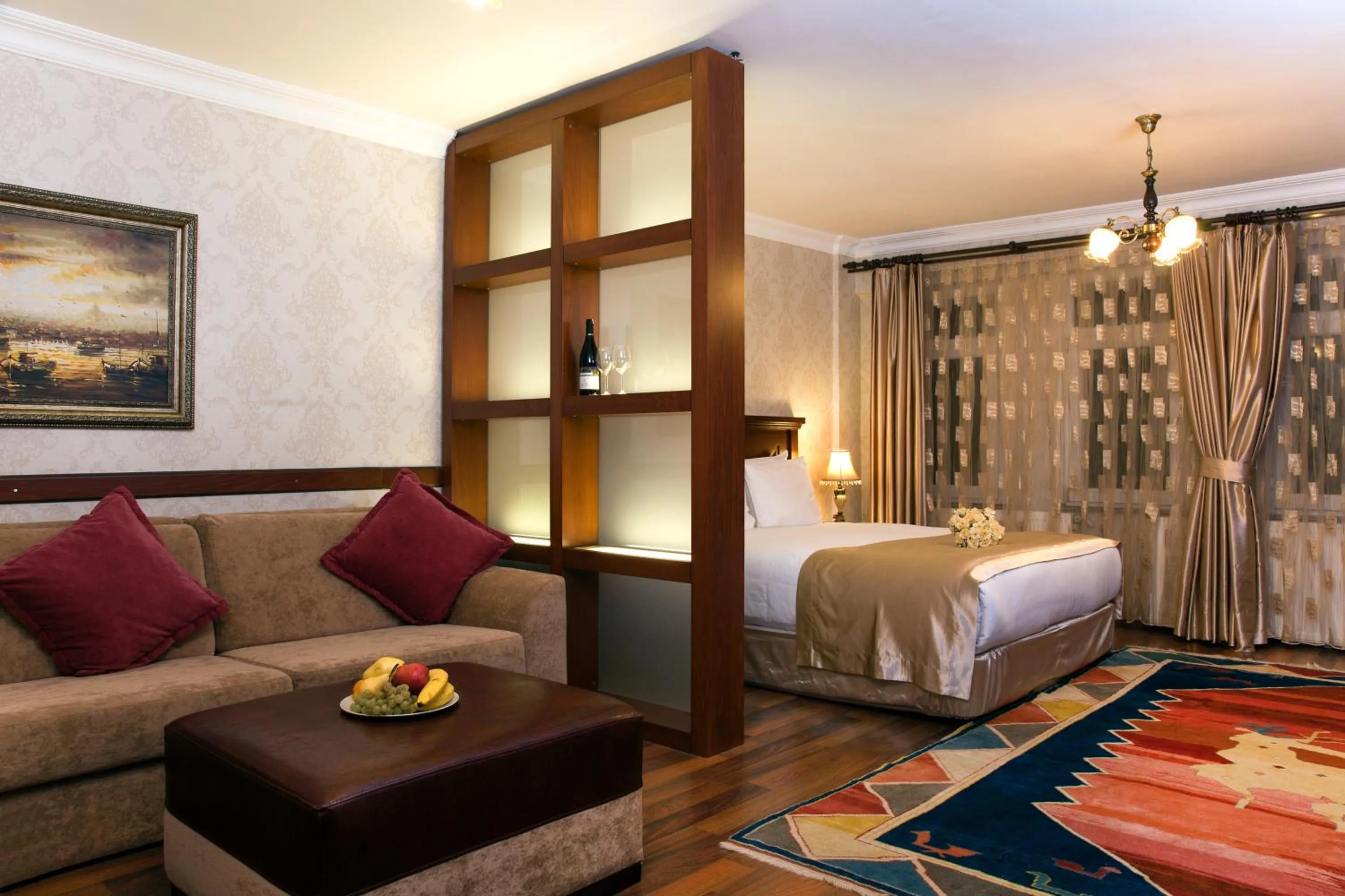 Bed in Sultanahmet Suites