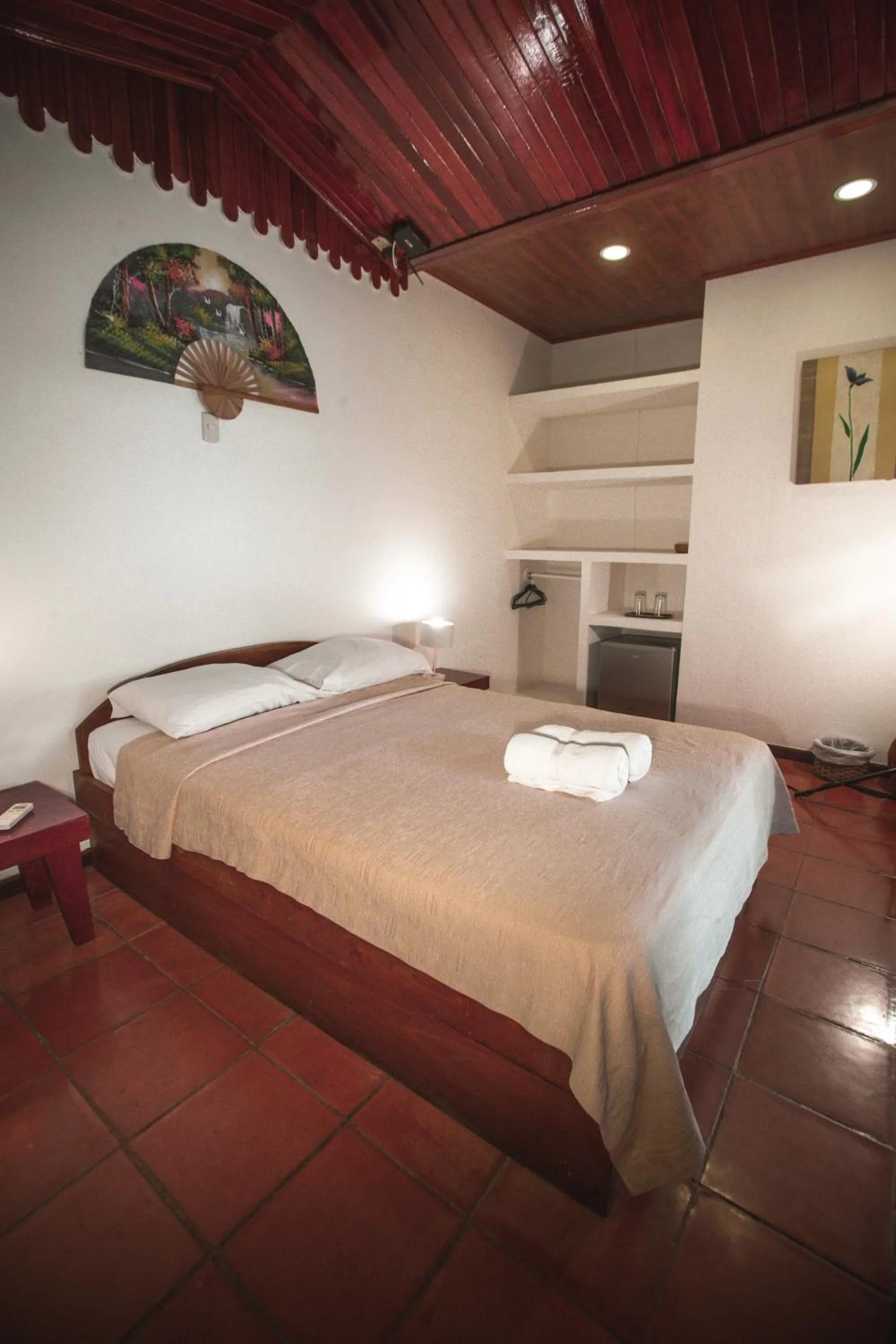 Bed in Hotel El Jardin