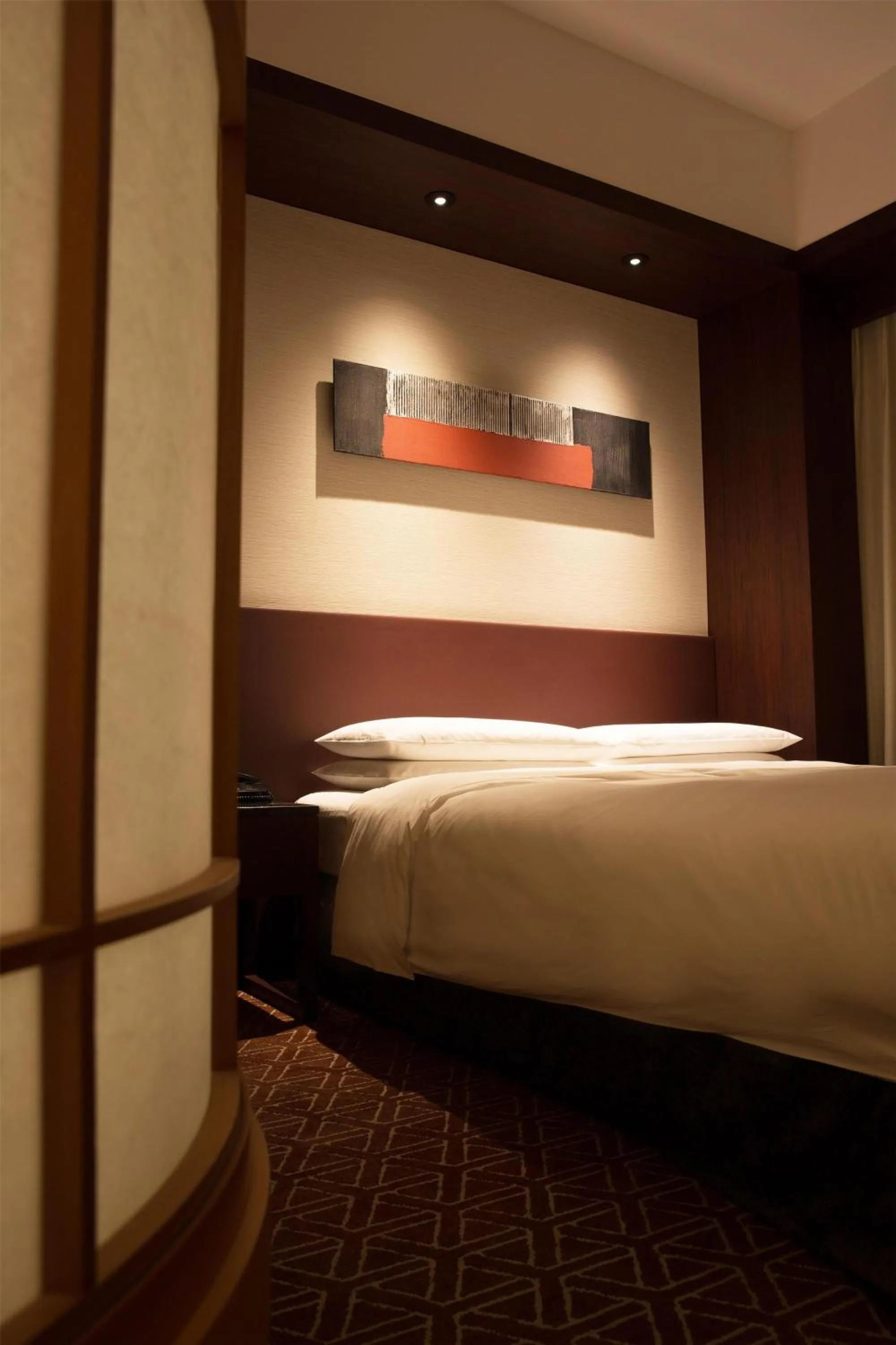 Bedroom, Bed in Grand Hyatt Fukuoka