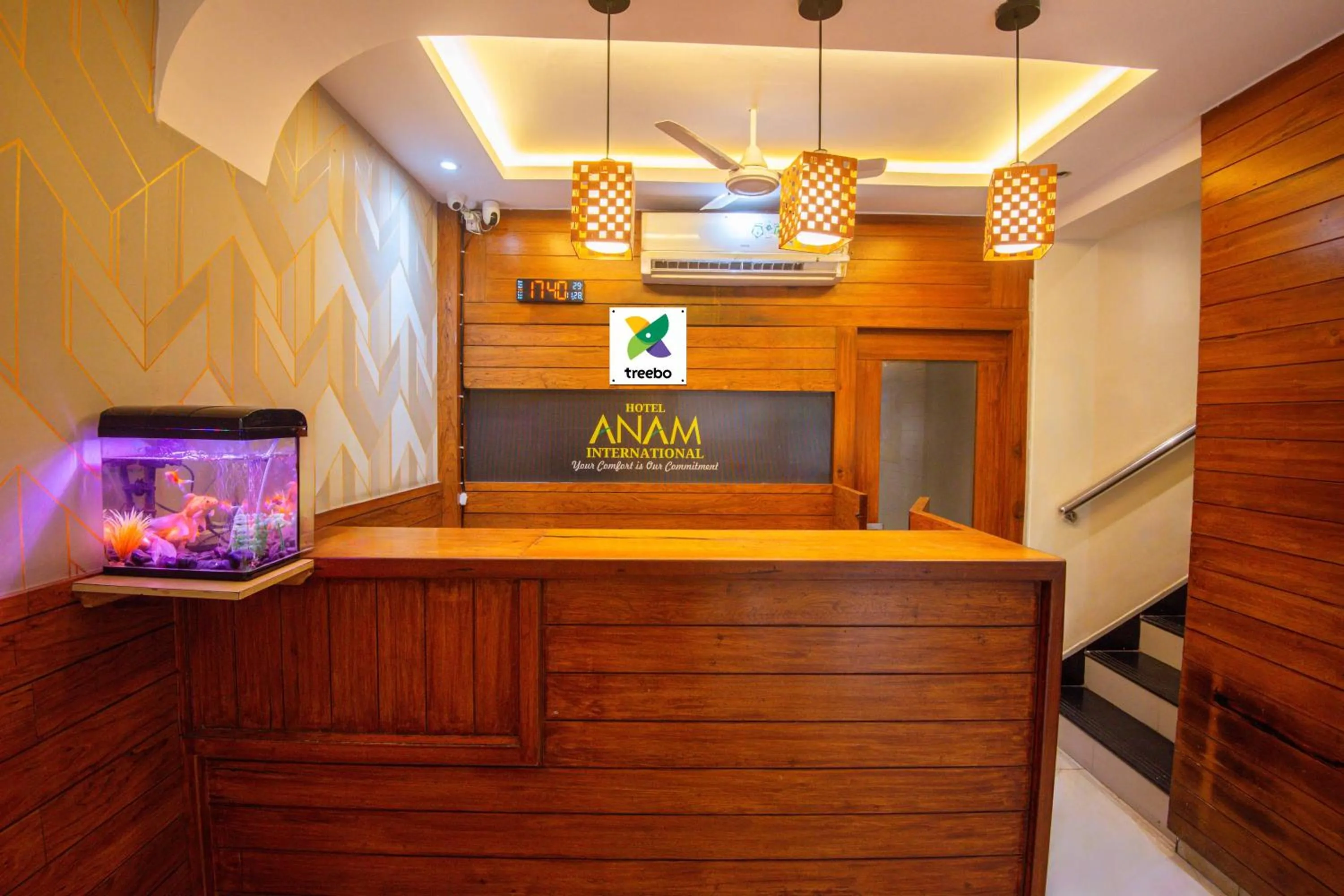 Lobby or reception in Treebo Anam International