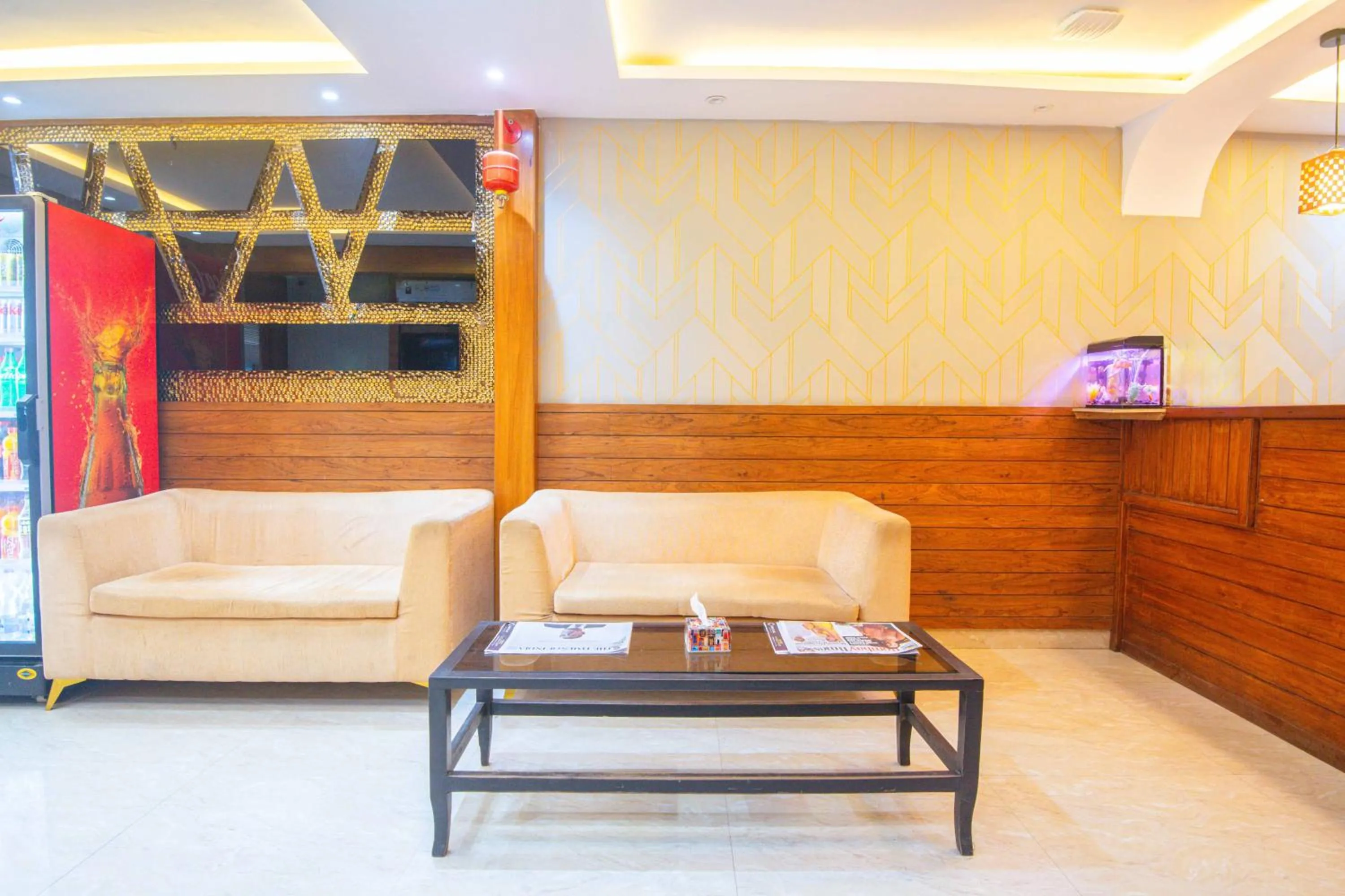 Seating area in Treebo Anam International