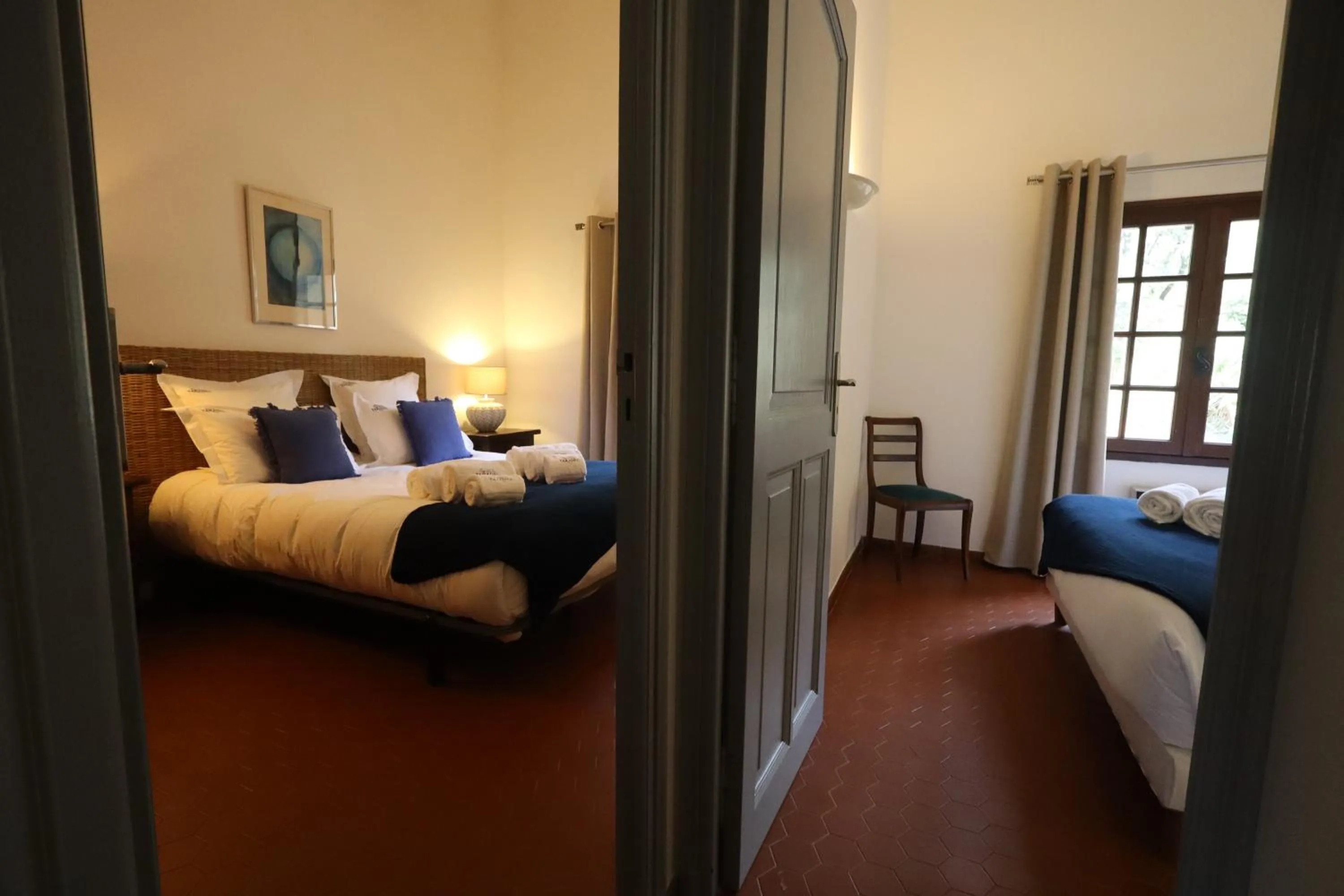 Bed in Château de Taradel