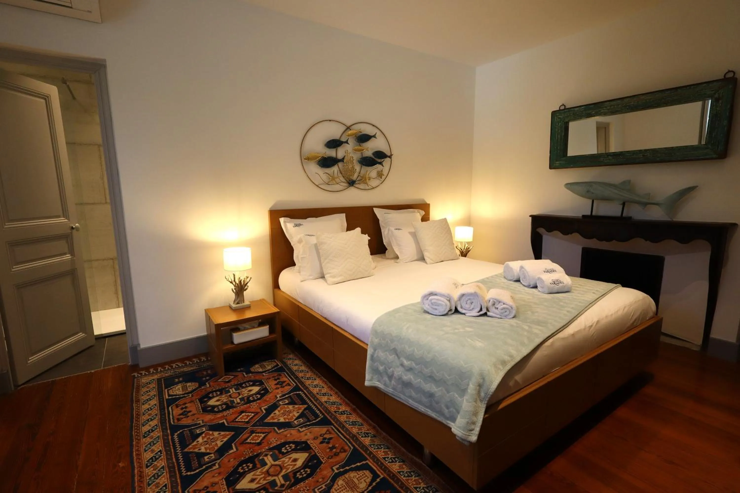 Bed in Château de Taradel