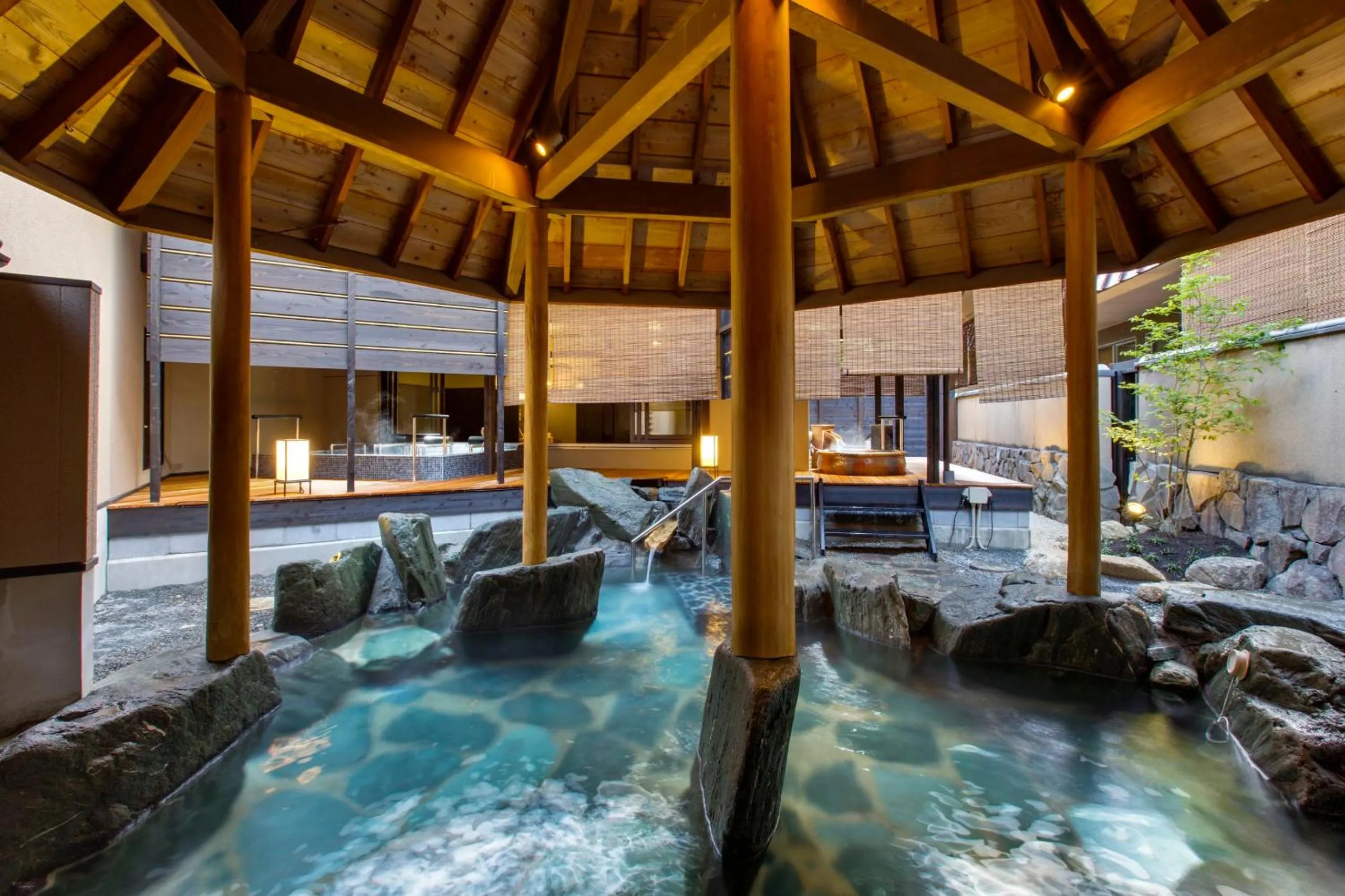 Hot Spring Bath in Hirugami Grand Hotel Tenshin
