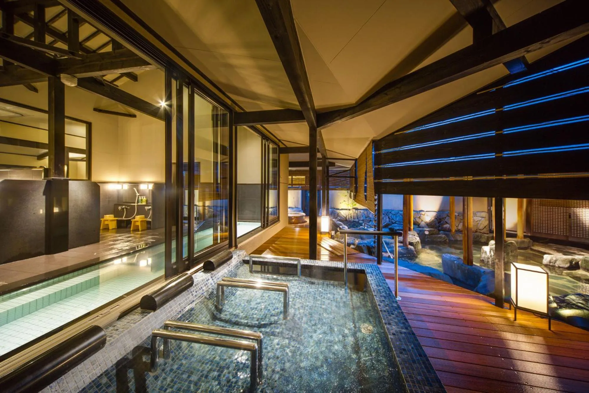 Hot Spring Bath in Hirugami Grand Hotel Tenshin