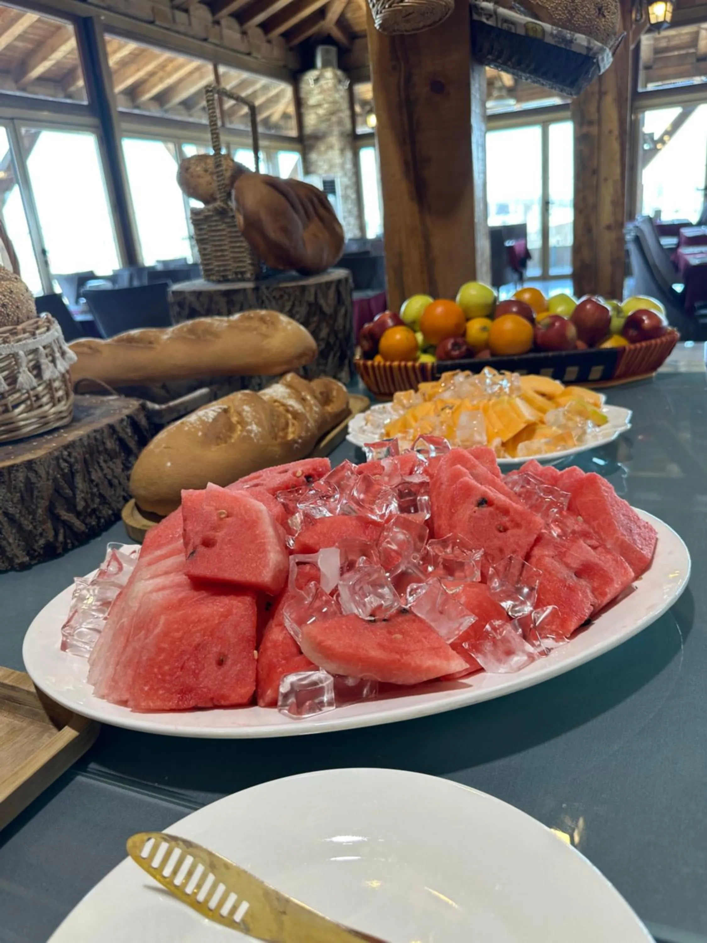 Buffet breakfast in Banoj Hotel