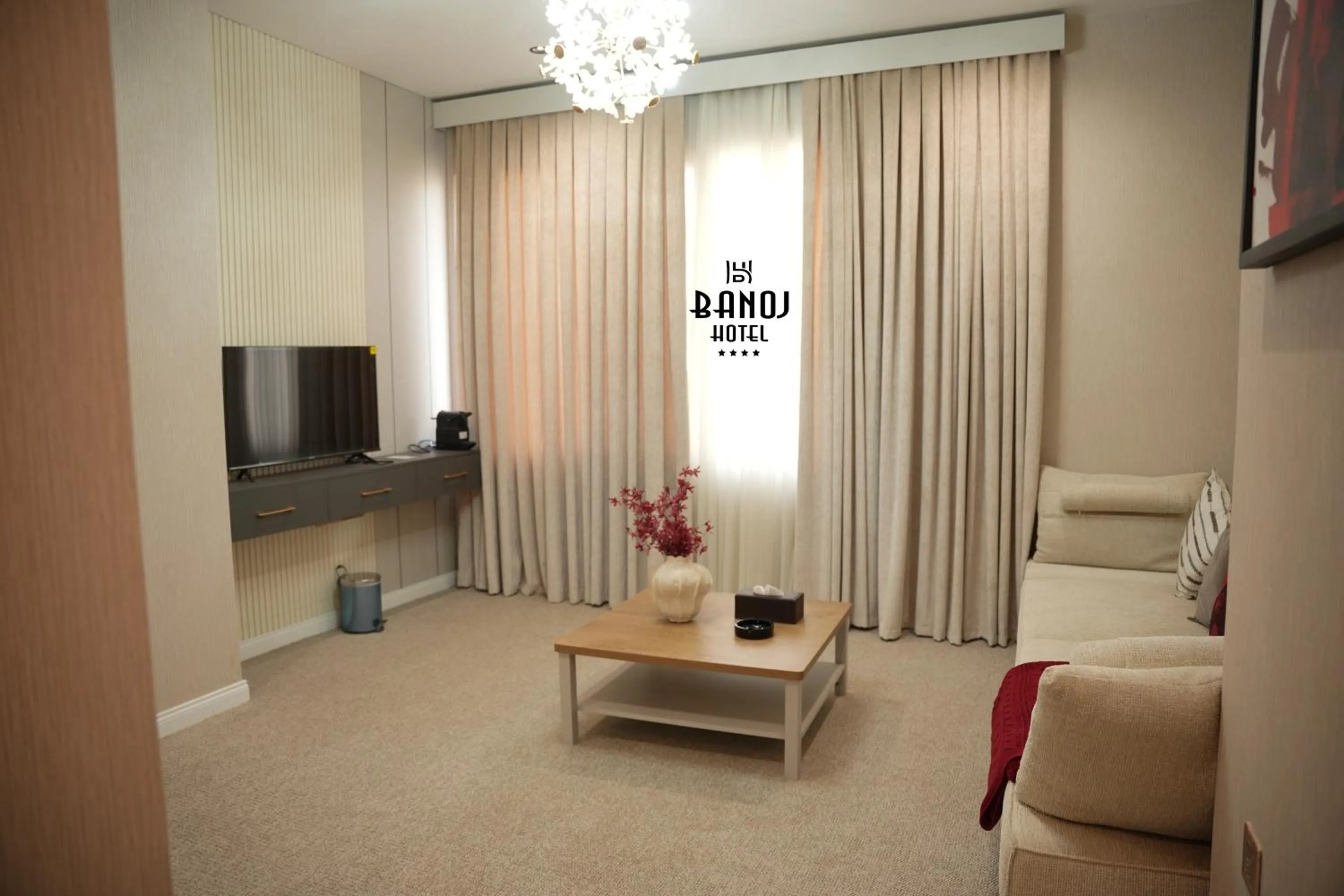 Seating area in Banoj Hotel