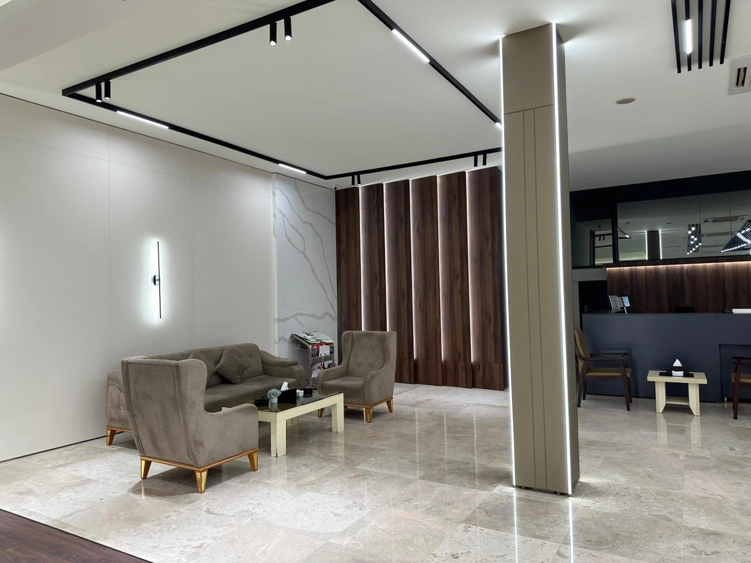 Seating area in Banoj Hotel