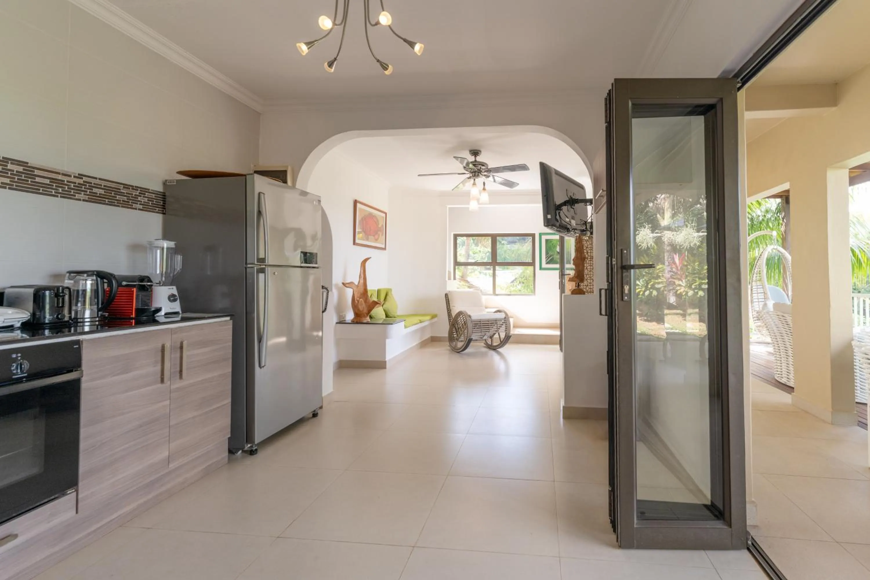 Kitchen or kitchenette in Hotel Le Duc de Praslin
