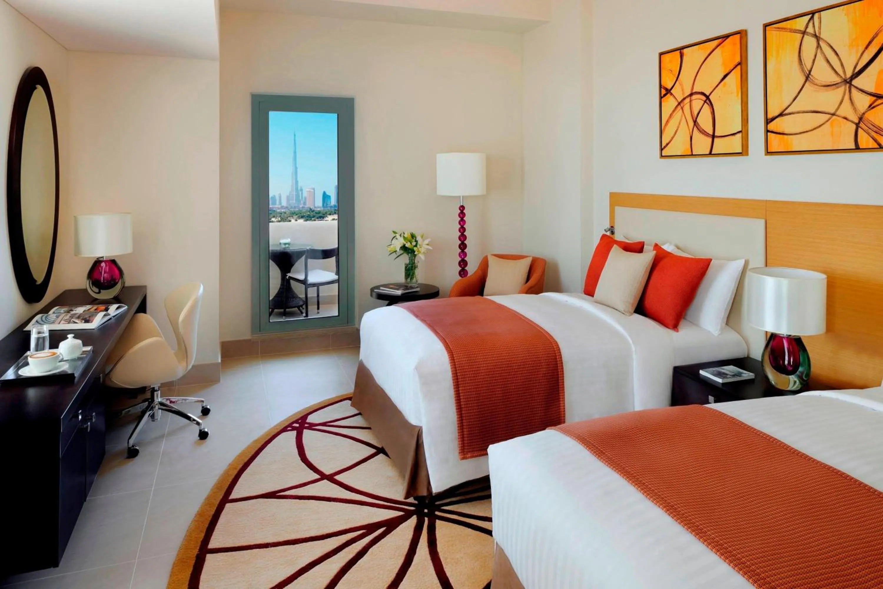 Bedroom, Bed in Marriott Executive Apartments Al Jaddaf, Dubai