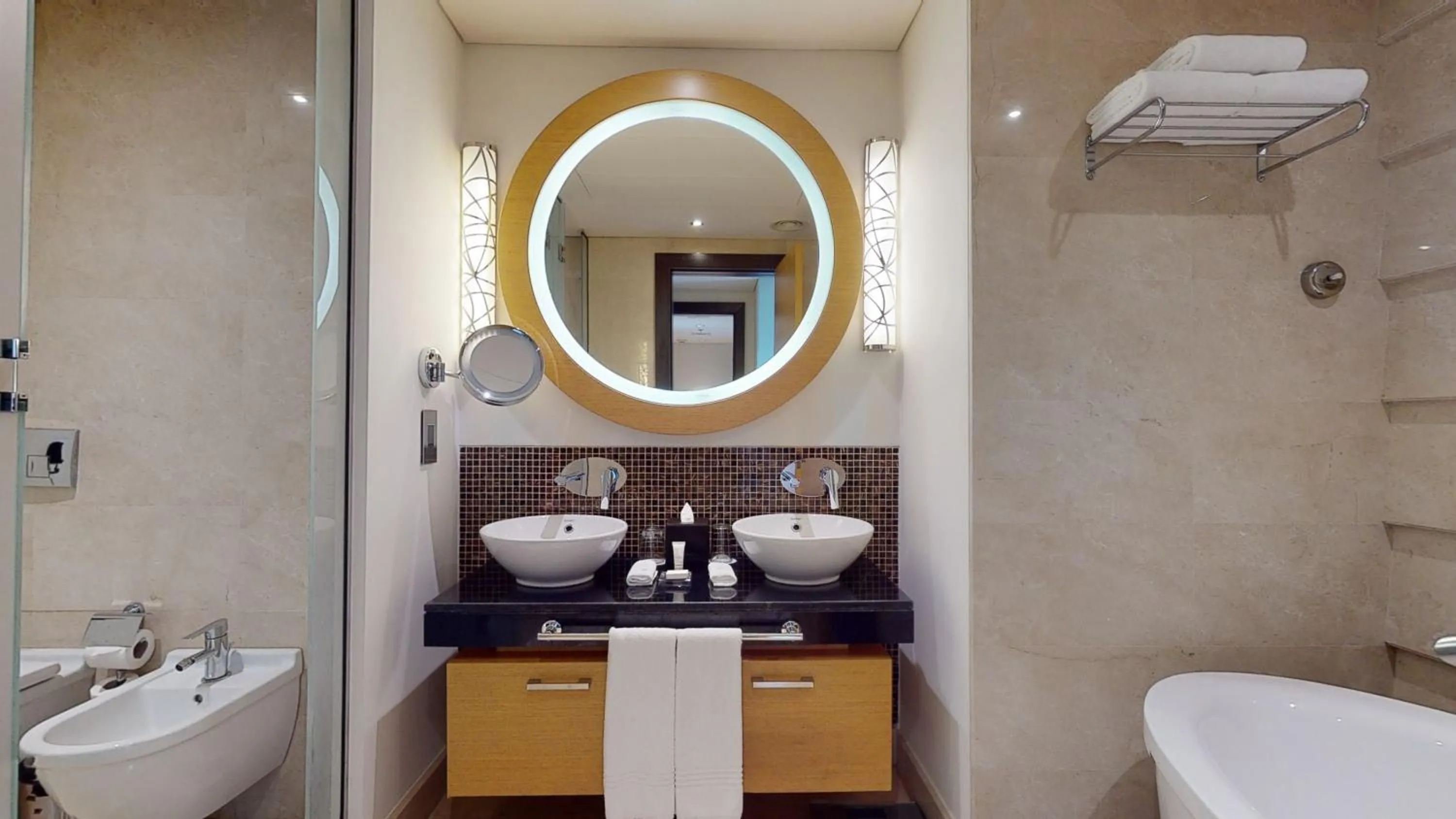 Shower in Marriott Executive Apartments Al Jaddaf, Dubai