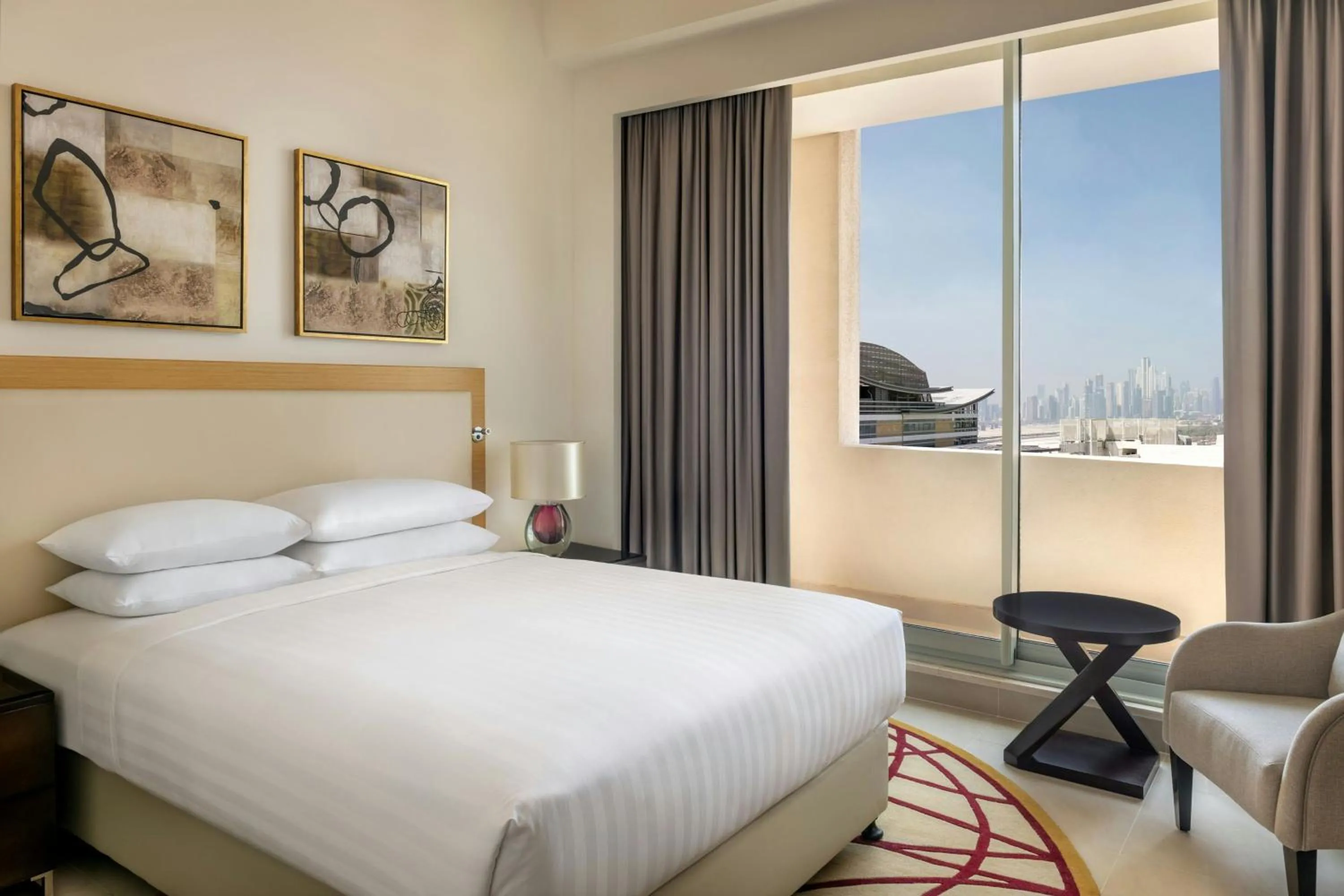Bedroom, Bed in Marriott Executive Apartments Al Jaddaf, Dubai