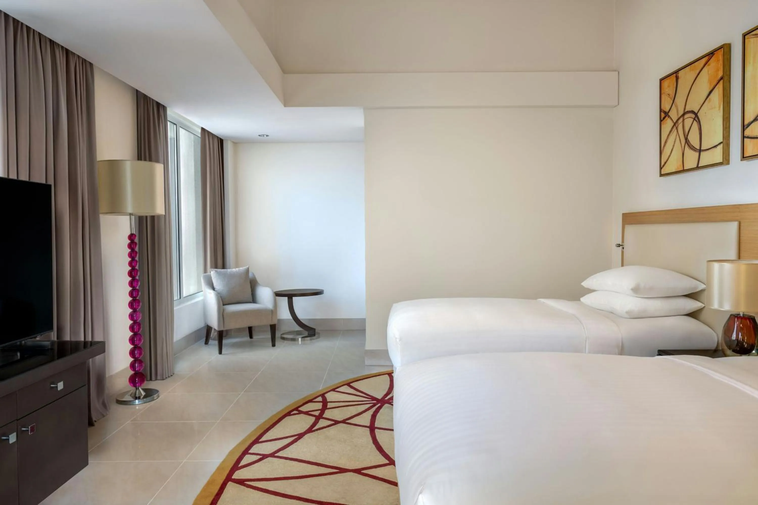 Bedroom, Bed in Marriott Executive Apartments Al Jaddaf, Dubai