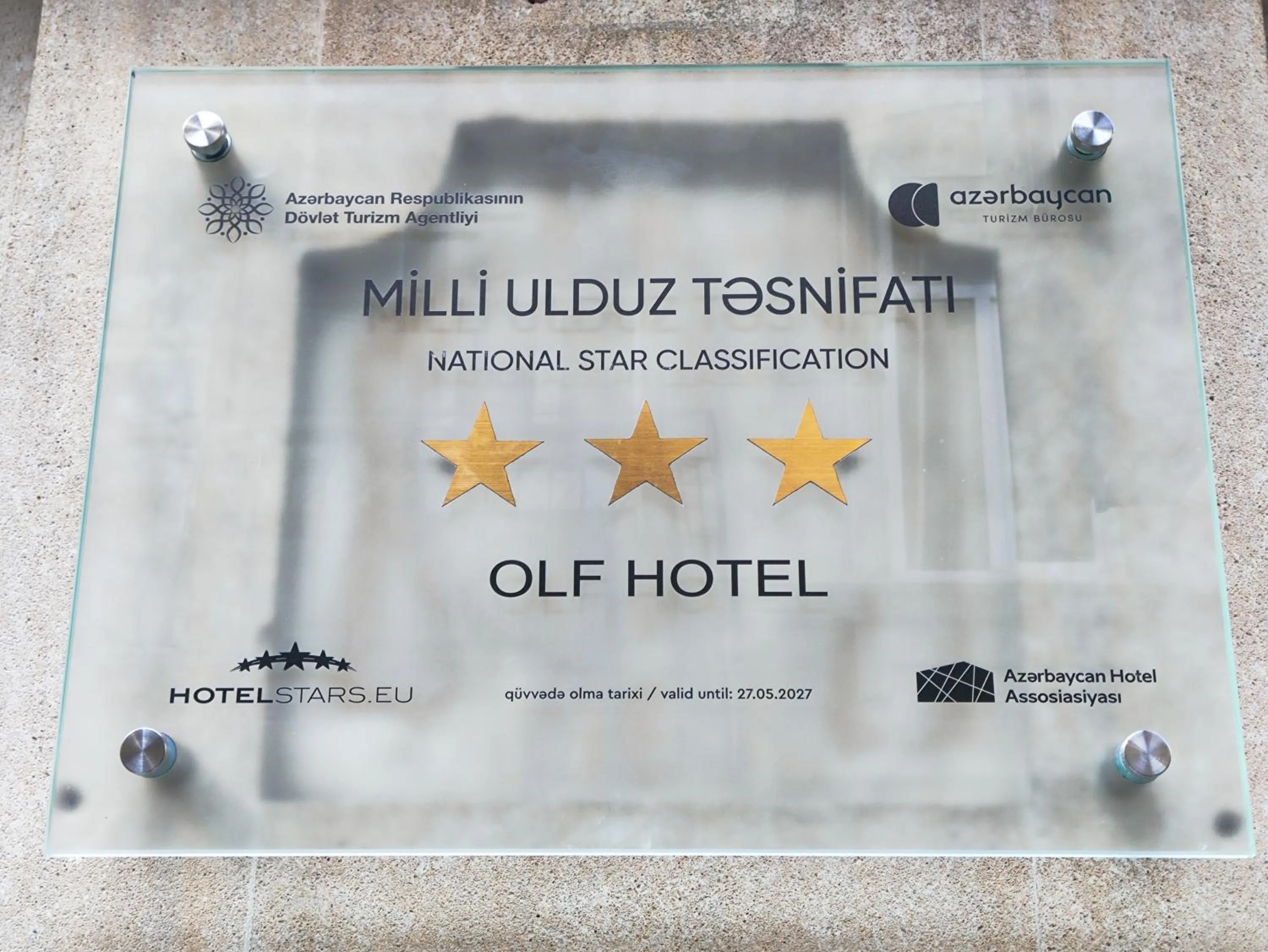 Logo/Certificate/Sign in OLF Hotel