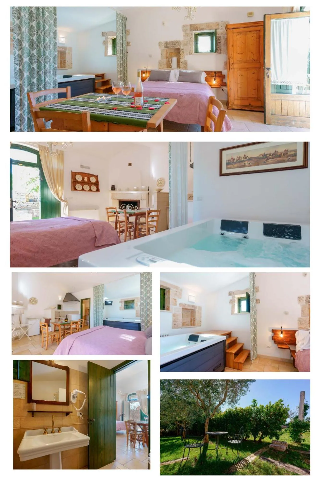 Bed in Masseria Rosa Trulli Relais