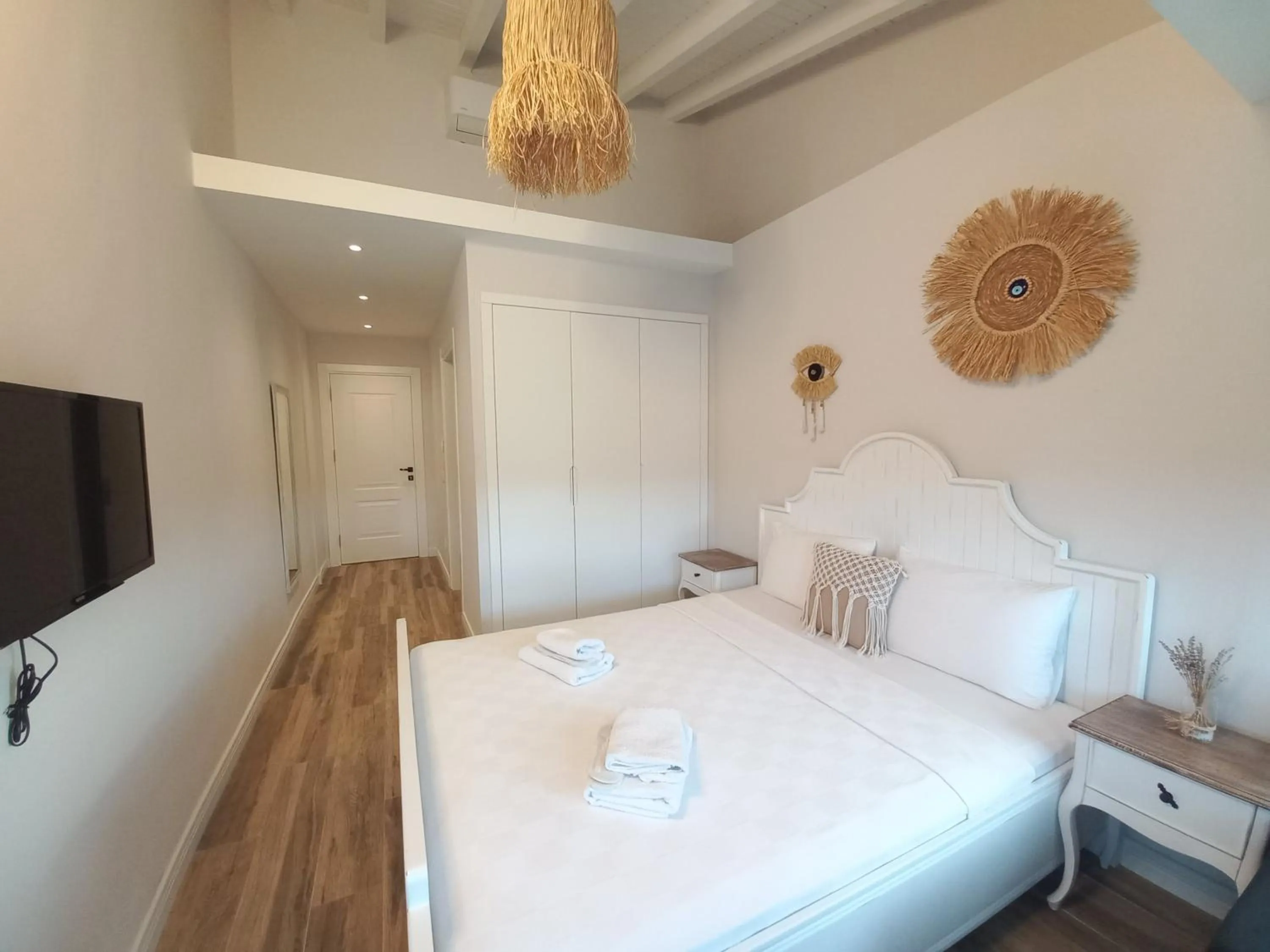 Bed in Chloe hotel Alacati