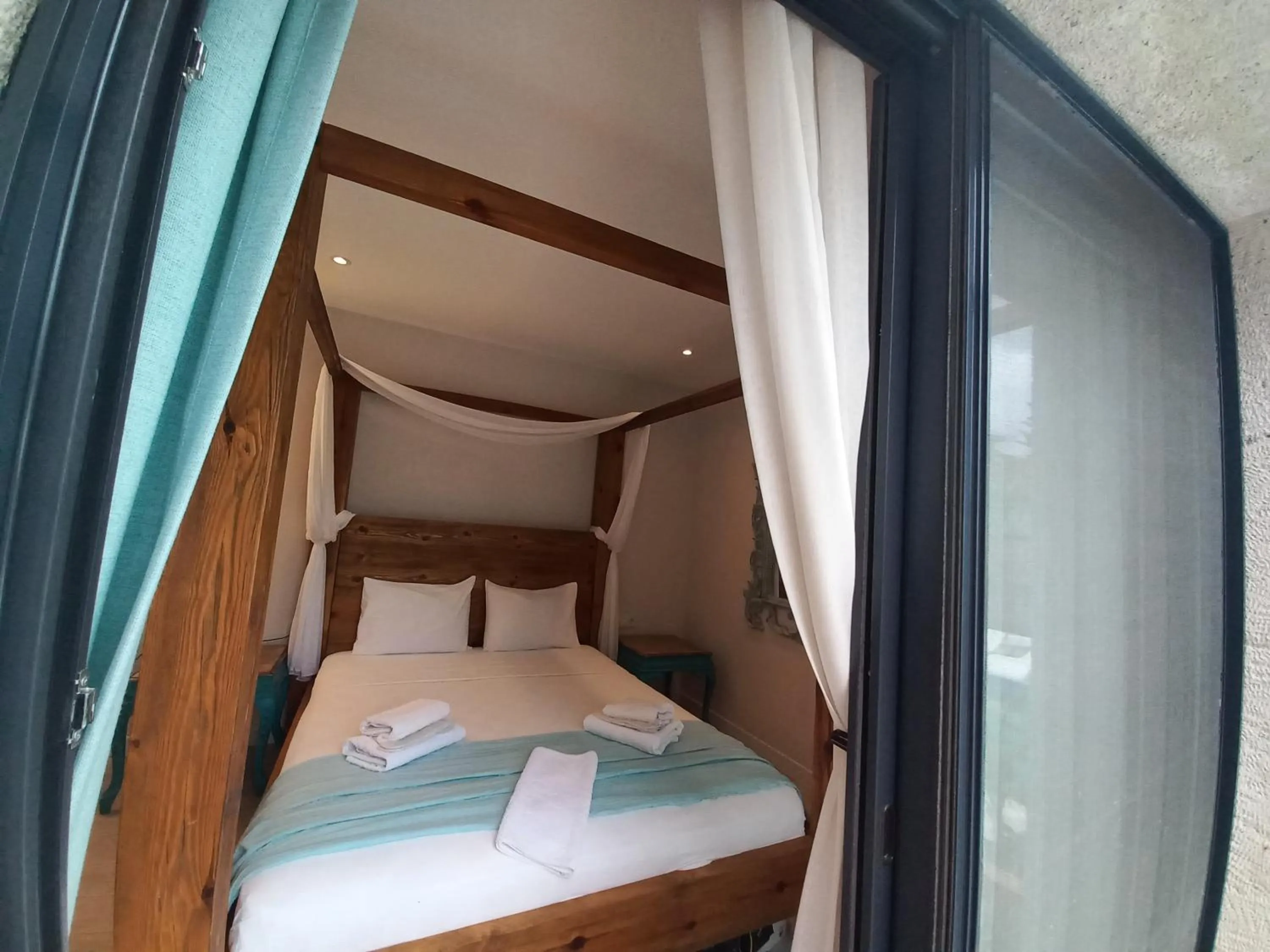 Bed in Chloe hotel Alacati