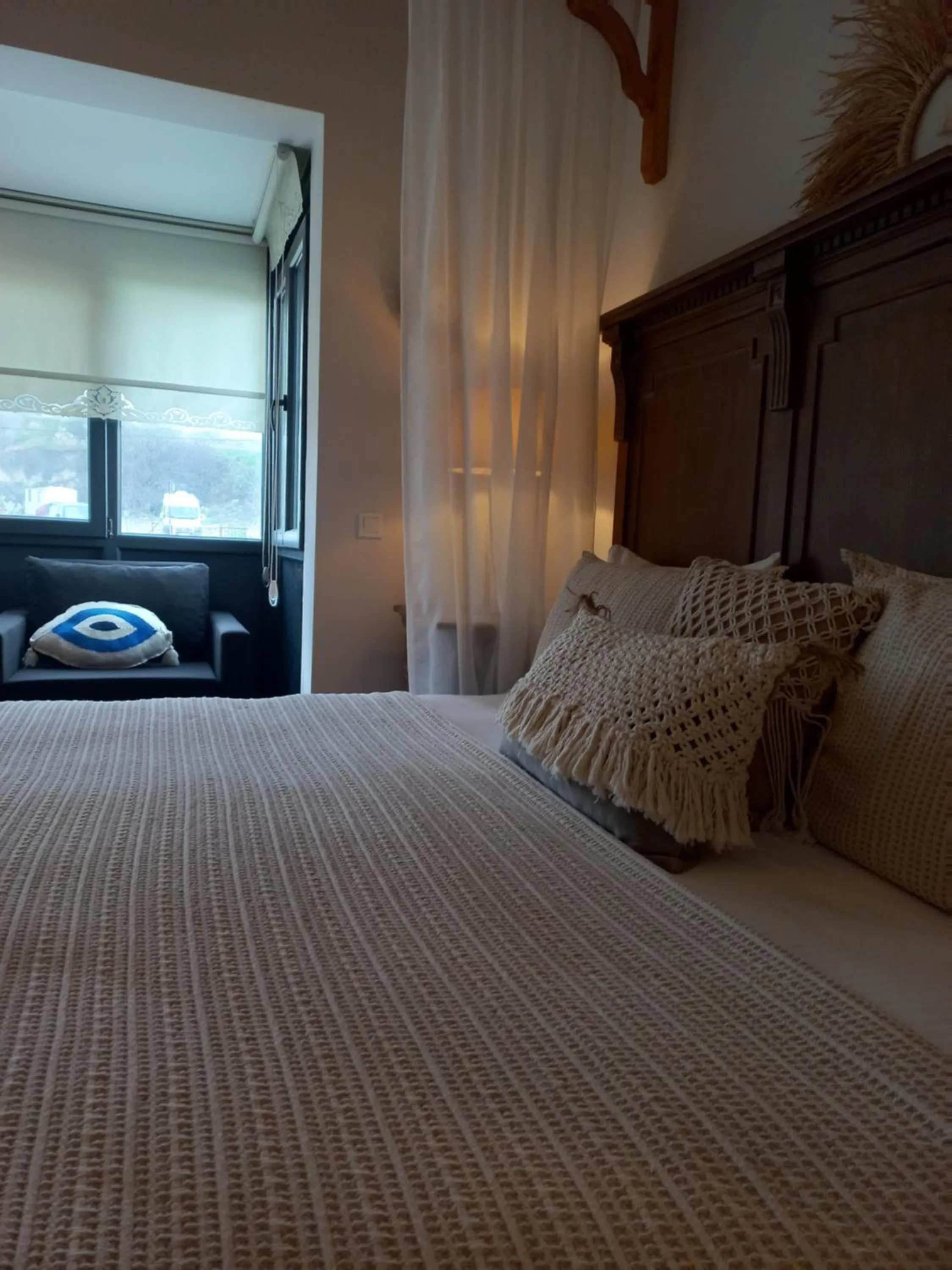 Bed in Chloe hotel Alacati