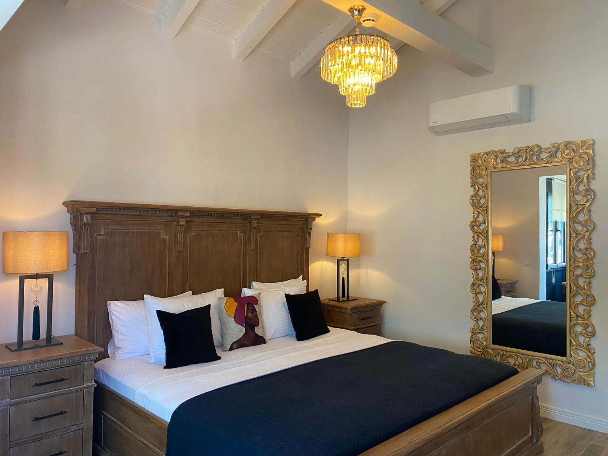 Bed in Chloe hotel Alacati