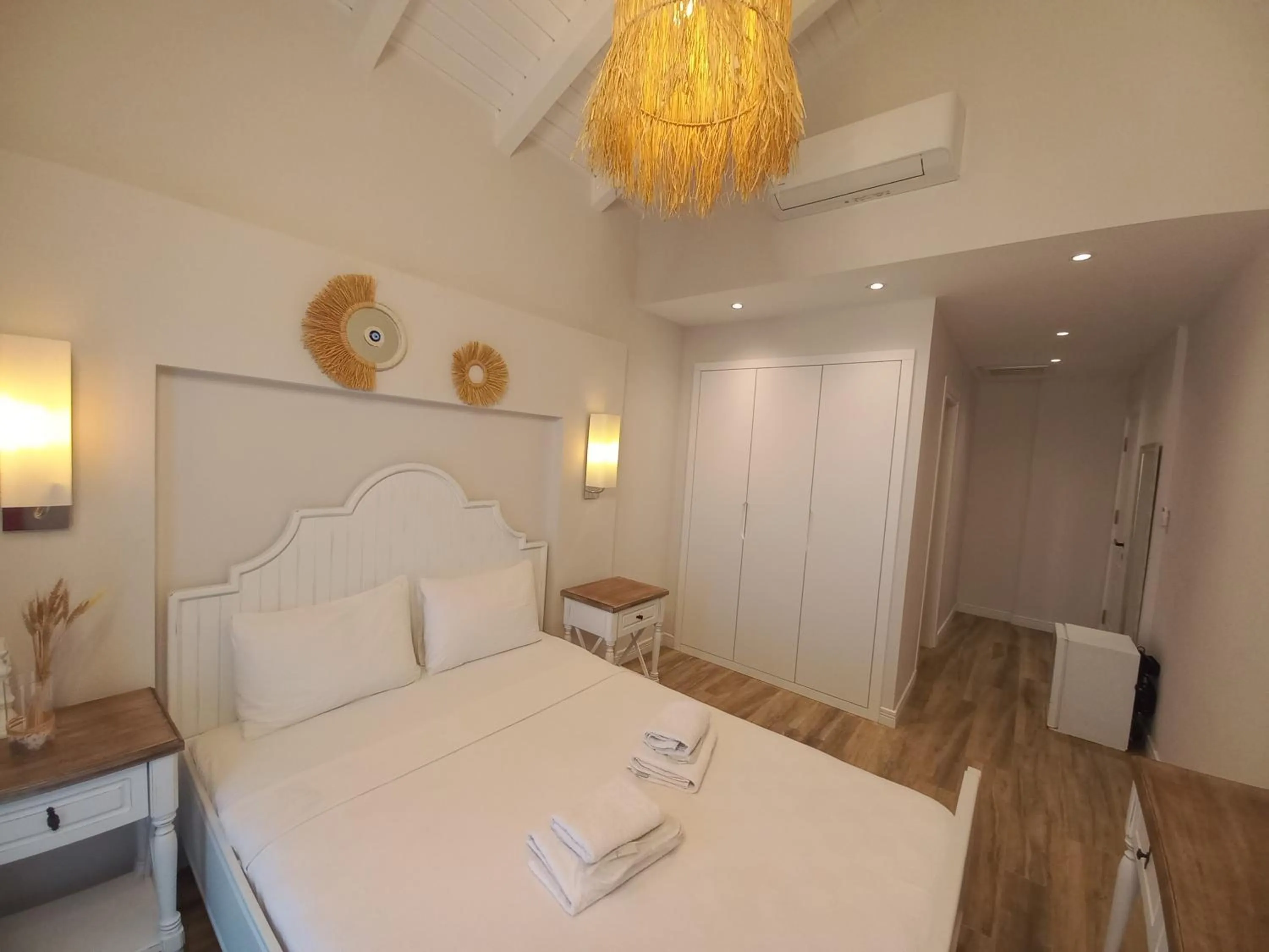 Bed in Chloe hotel Alacati