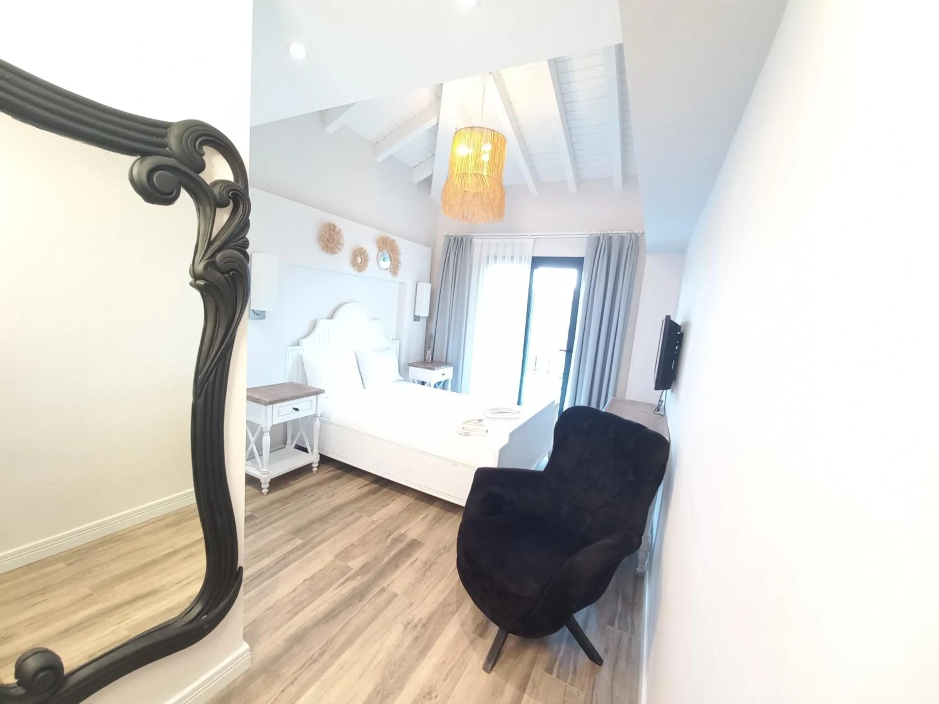 Bed in Chloe hotel Alacati