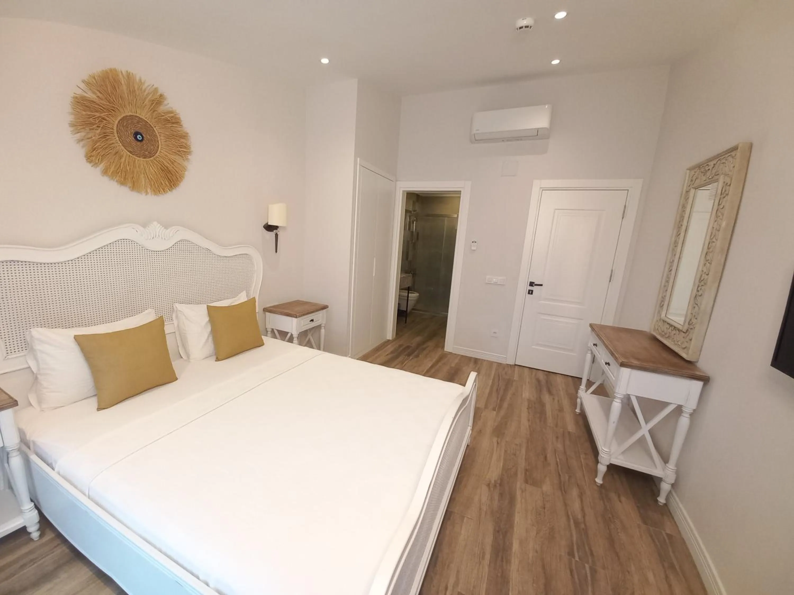 Bed in Chloe hotel Alacati