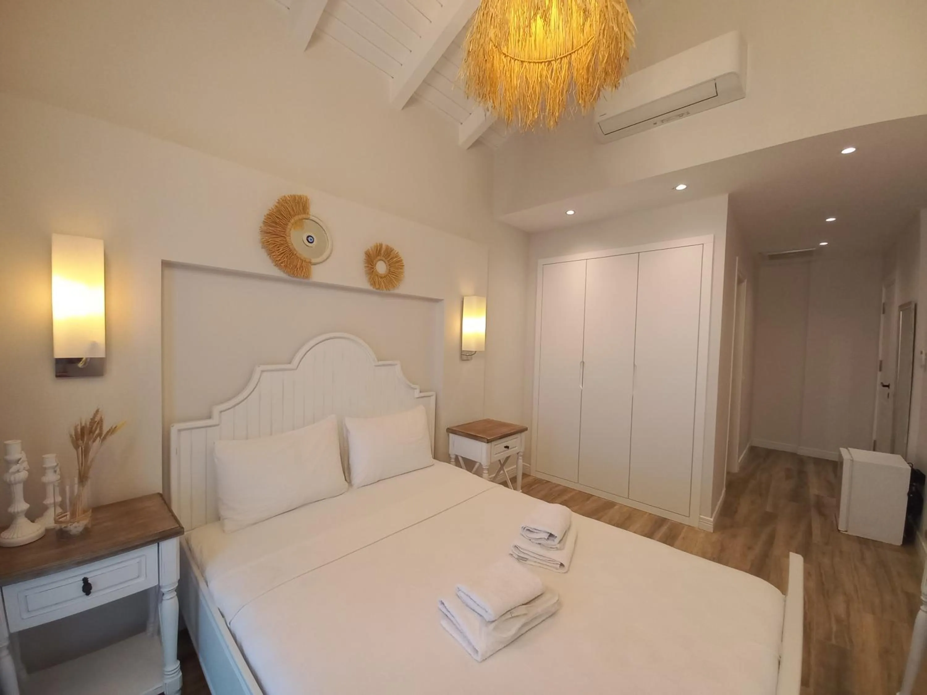 Bed in Chloe hotel Alacati