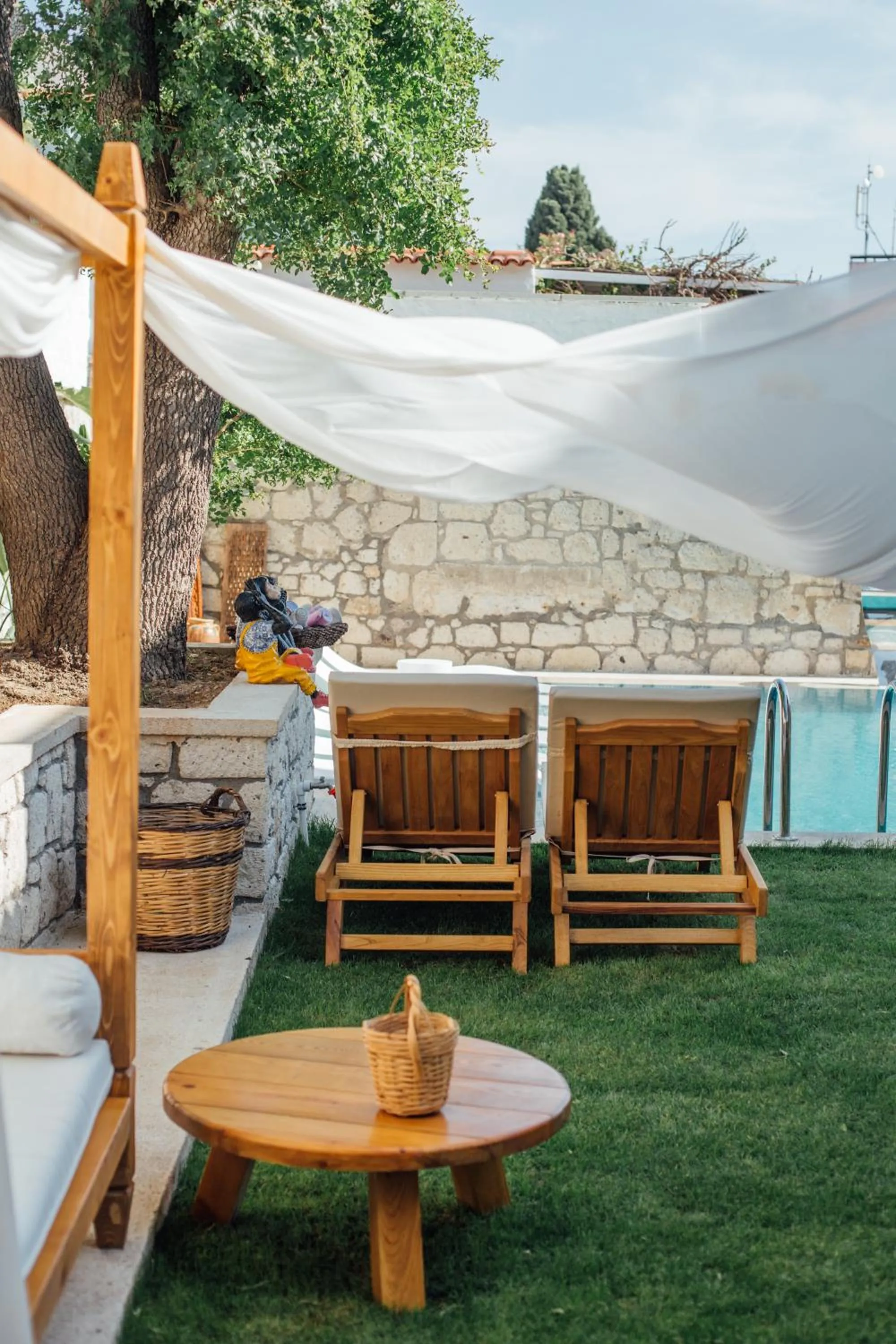 Patio in Chloe hotel Alacati