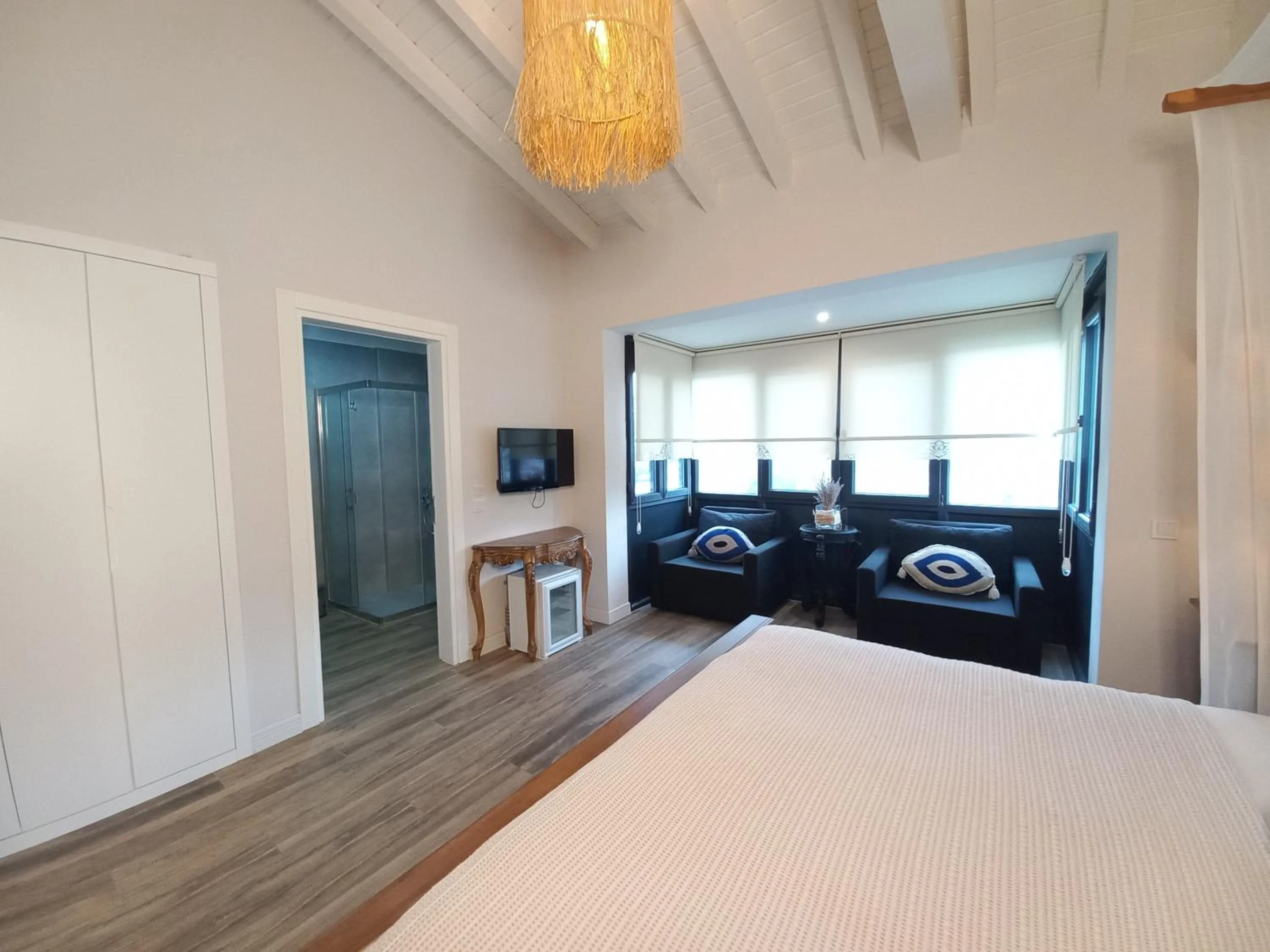 Bed in Chloe hotel Alacati