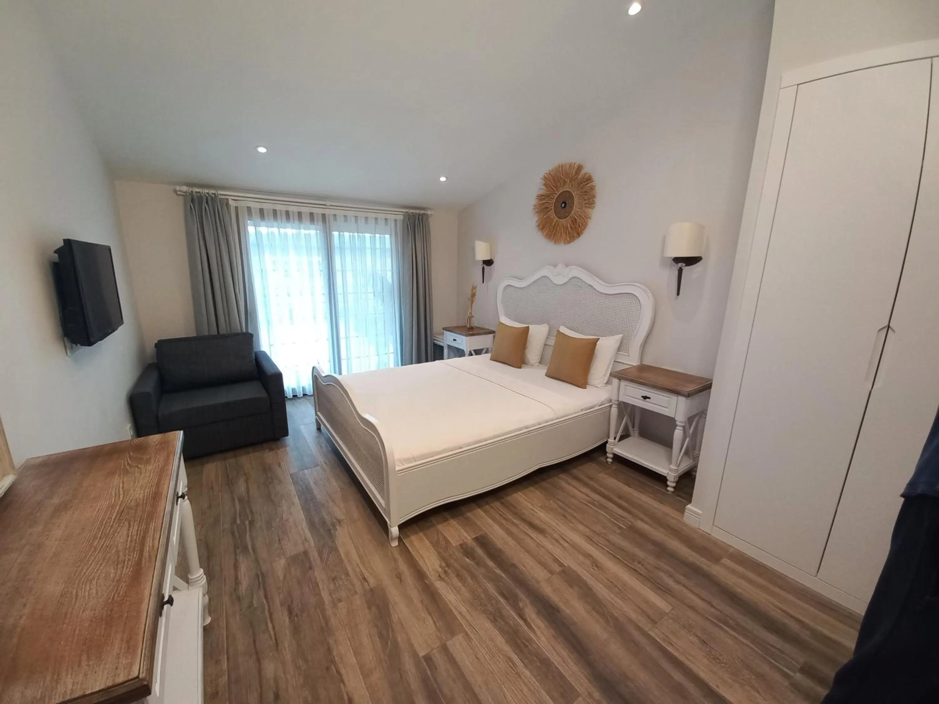 Bed in Chloe hotel Alacati