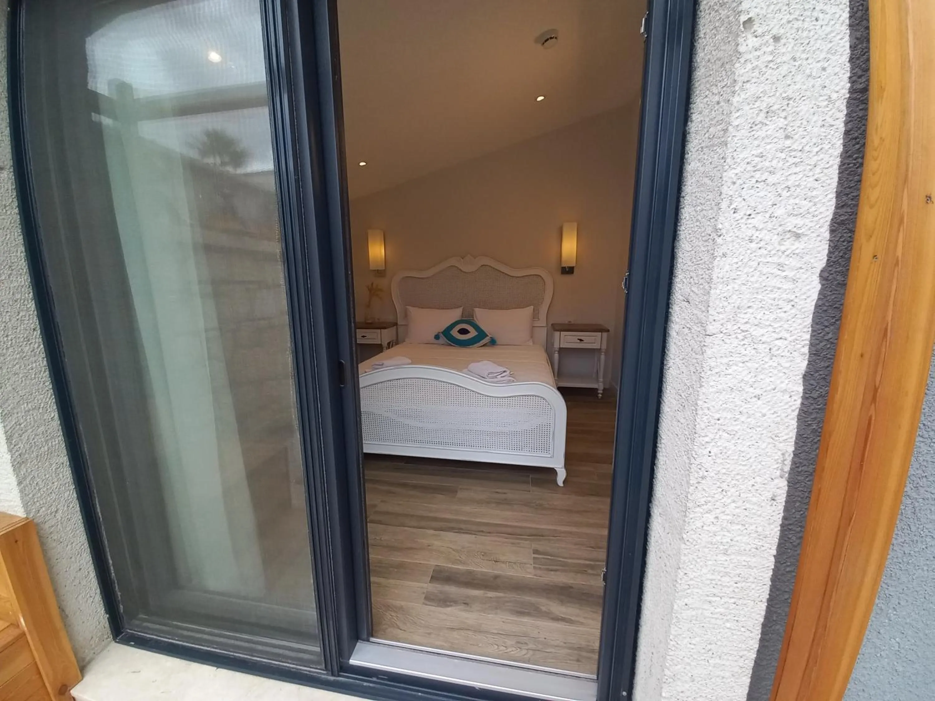 Bed in Chloe hotel Alacati