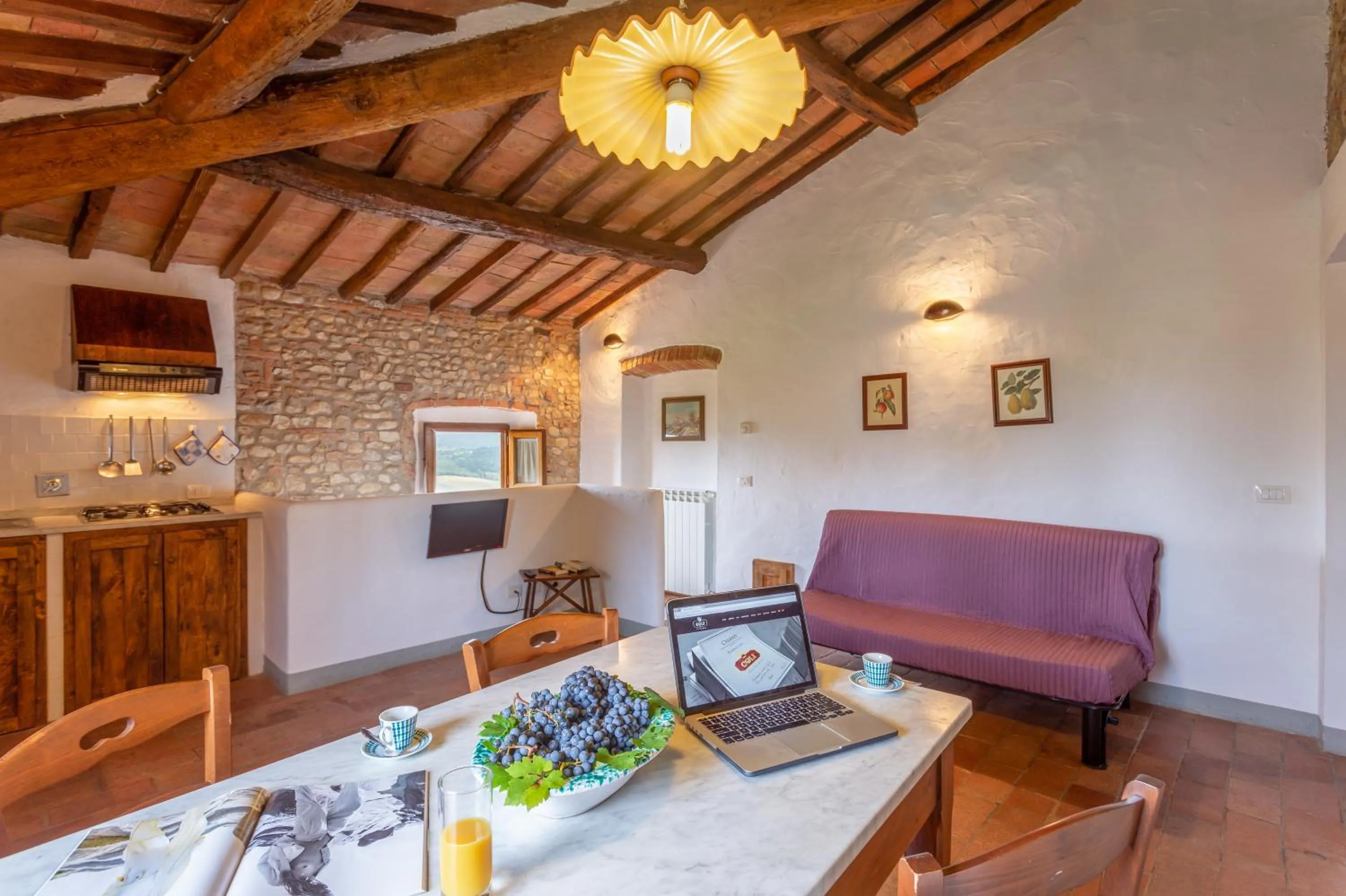 Living room in Fattoria Querceto
