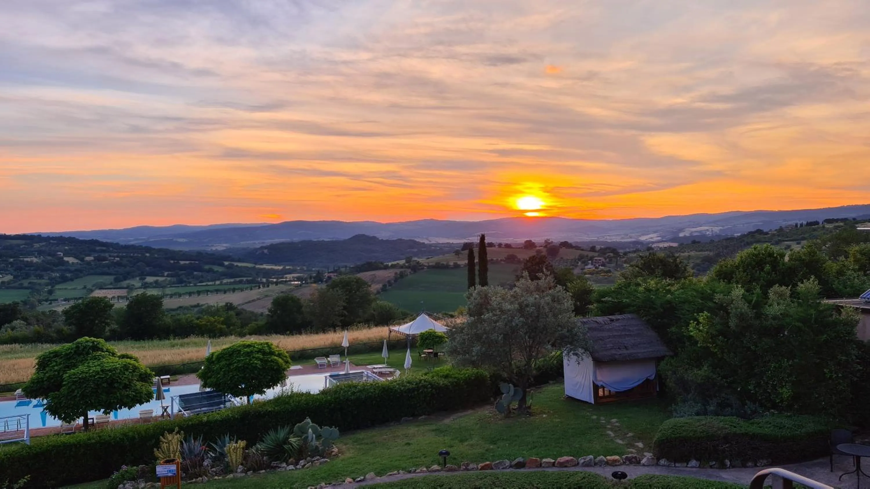 Garden view in Saturnia Tuscany Hotel