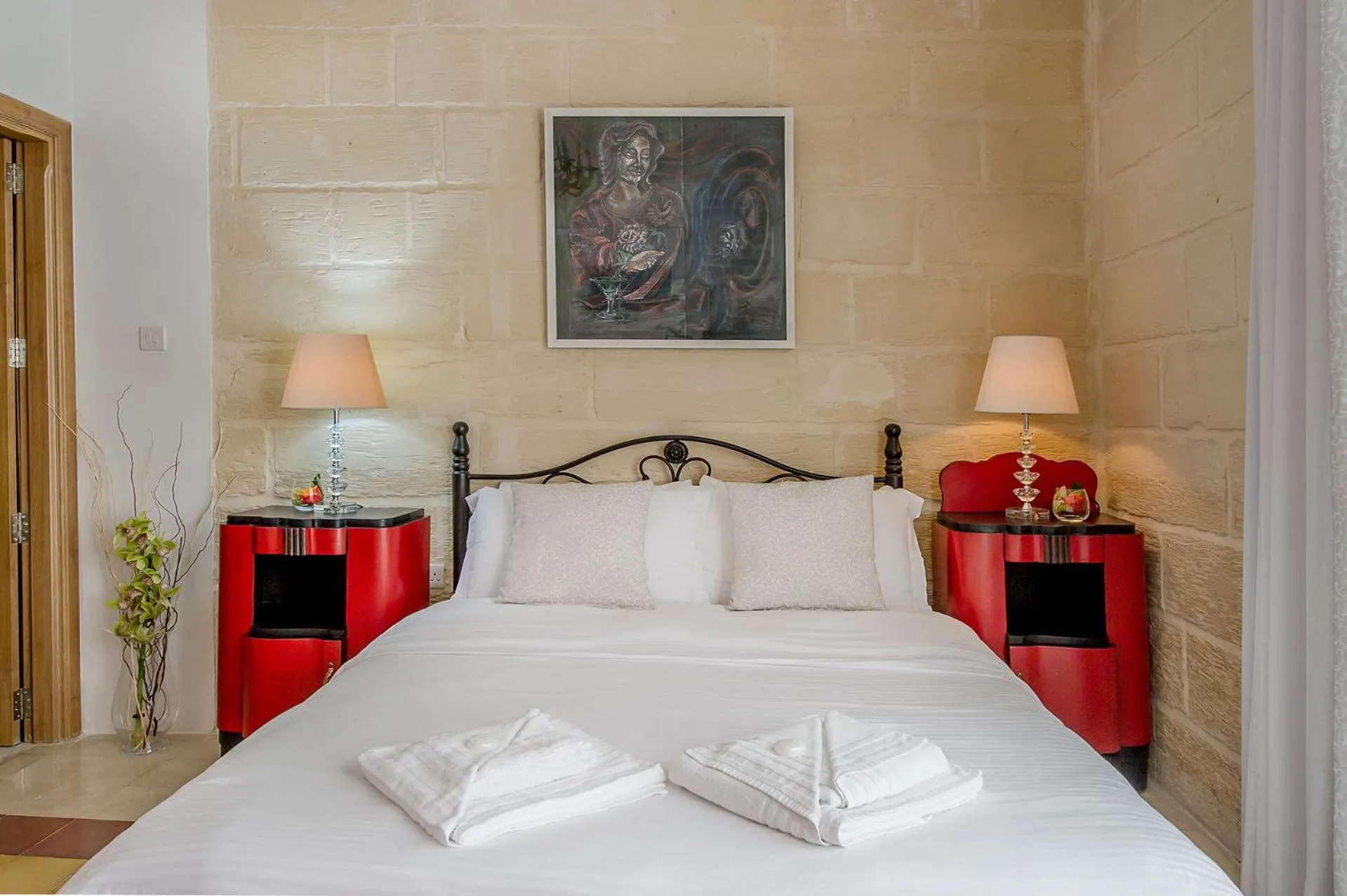 Bed in Point de vue Guesthouse