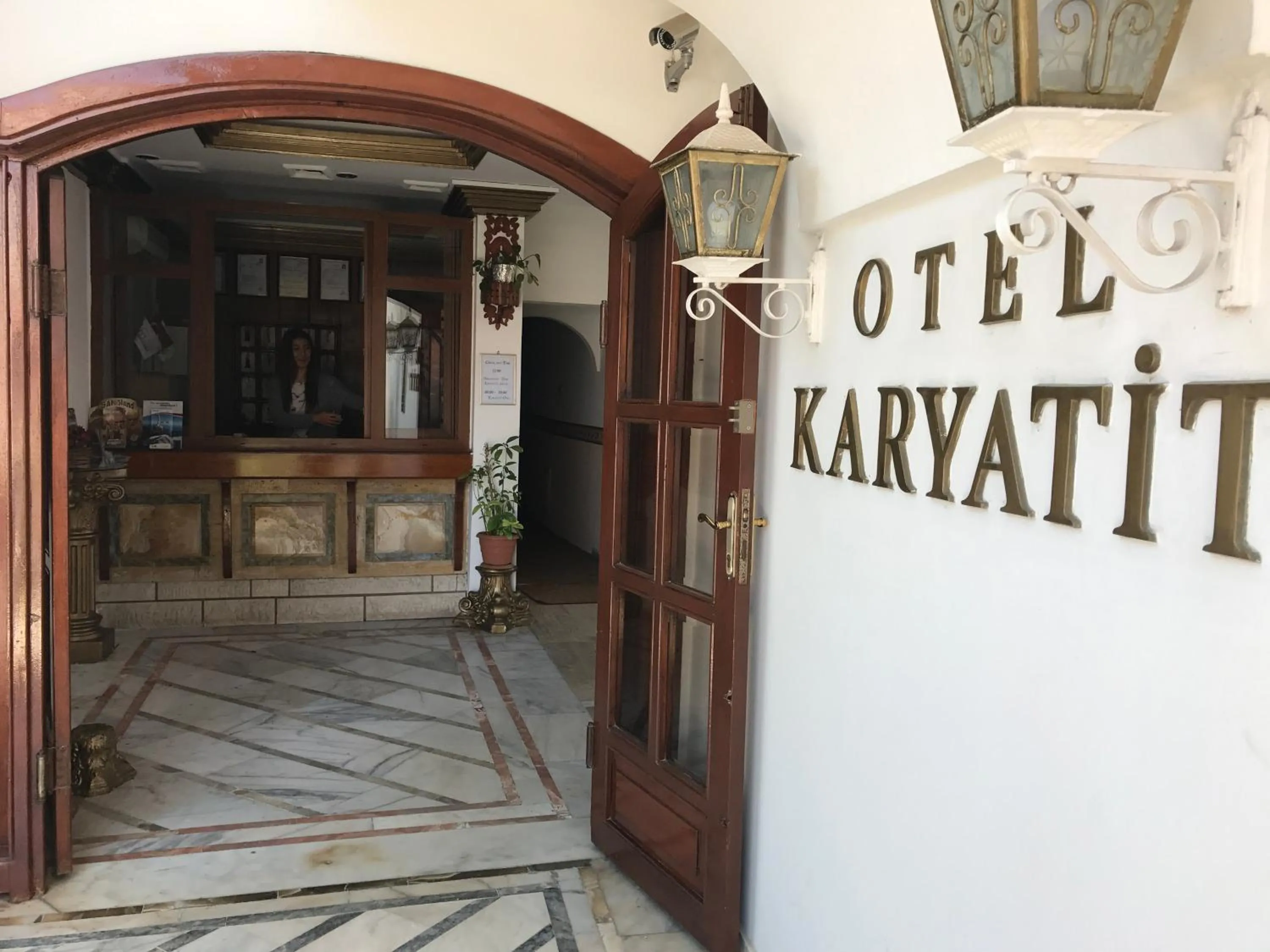 Decorative detail in Hotel Karyatit Kaleici