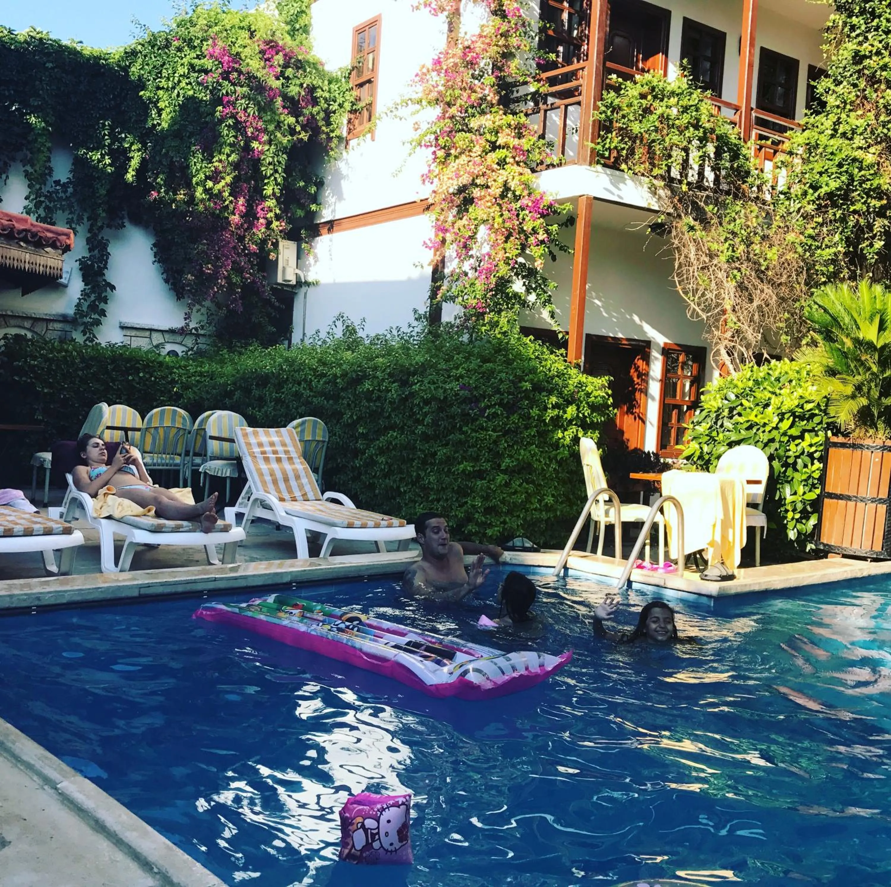 Pool view in Hotel Karyatit Kaleici