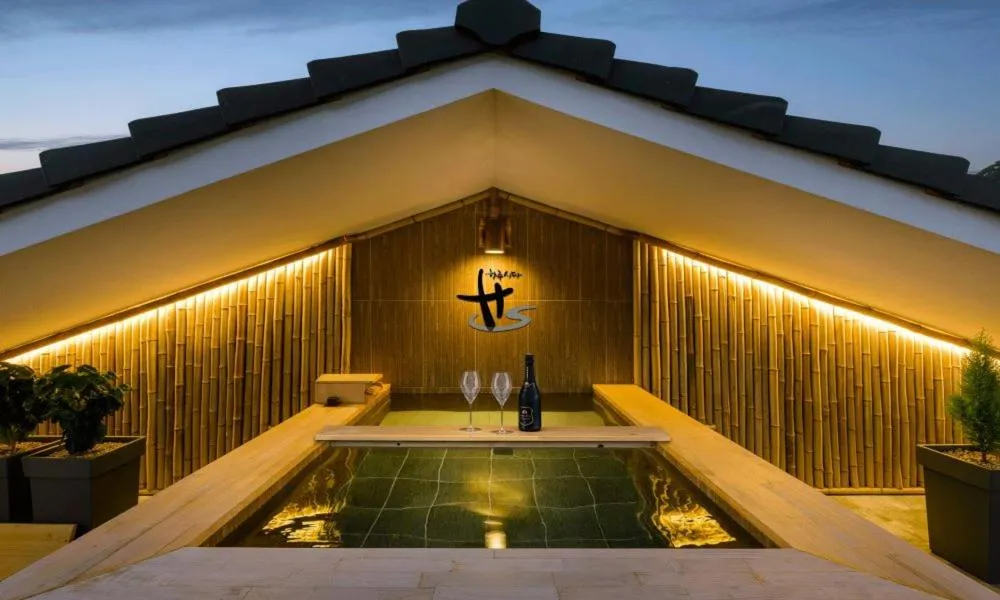 Pool view in Hotel HaruSida