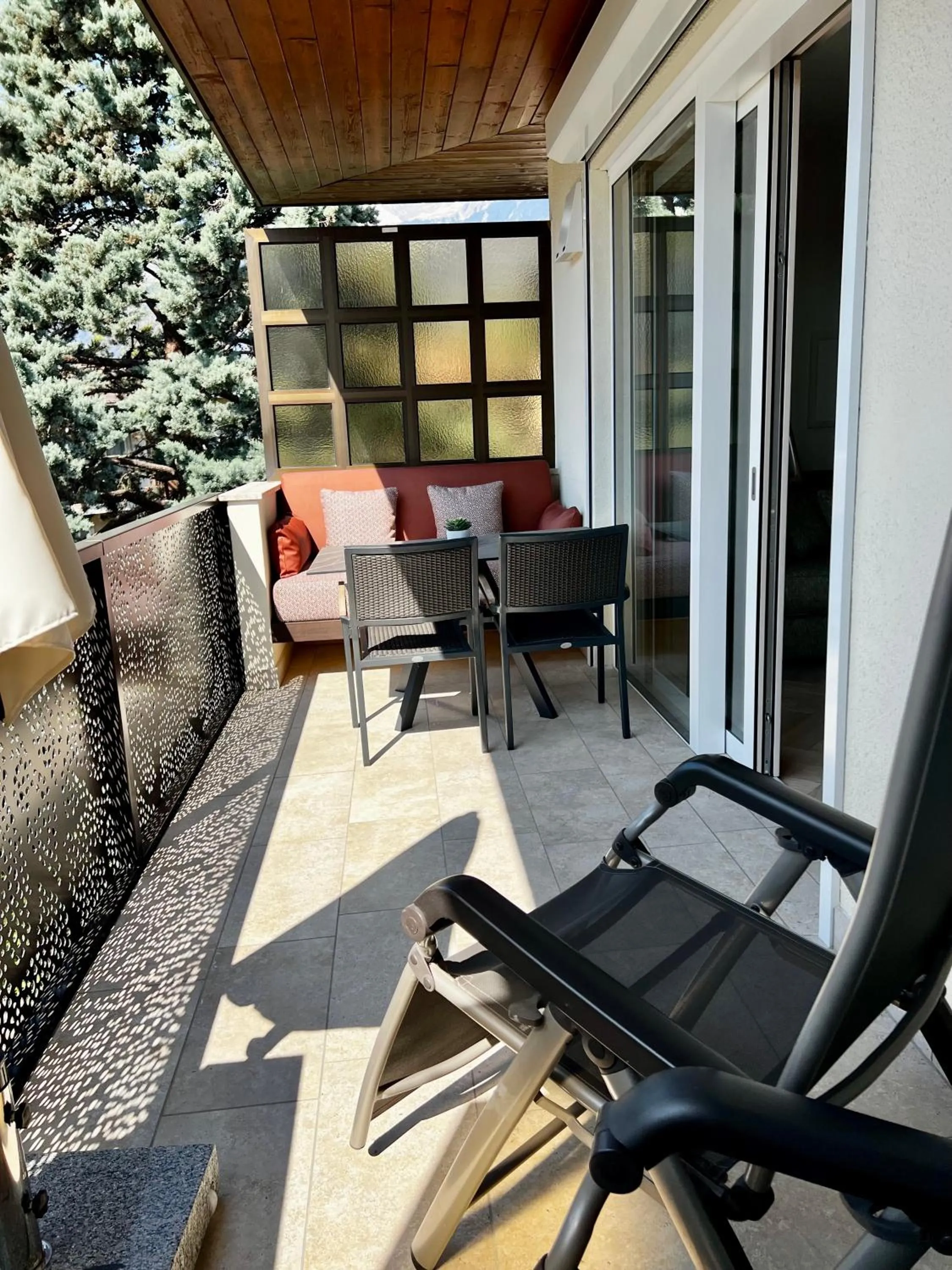 Balcony/Terrace in Hotel Gartenresidence Zea Curtis