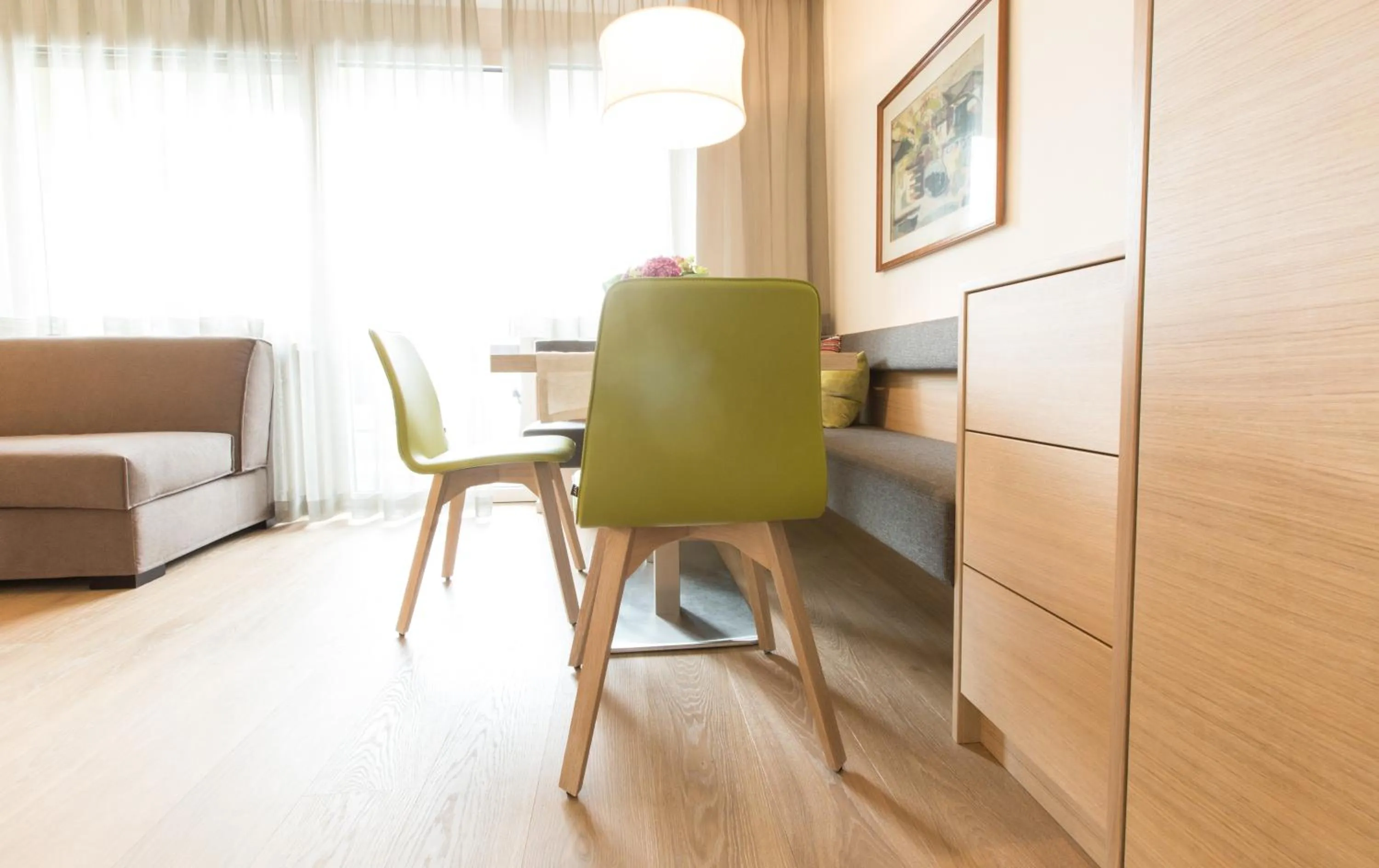 Living room in Hotel Gartenresidence Zea Curtis