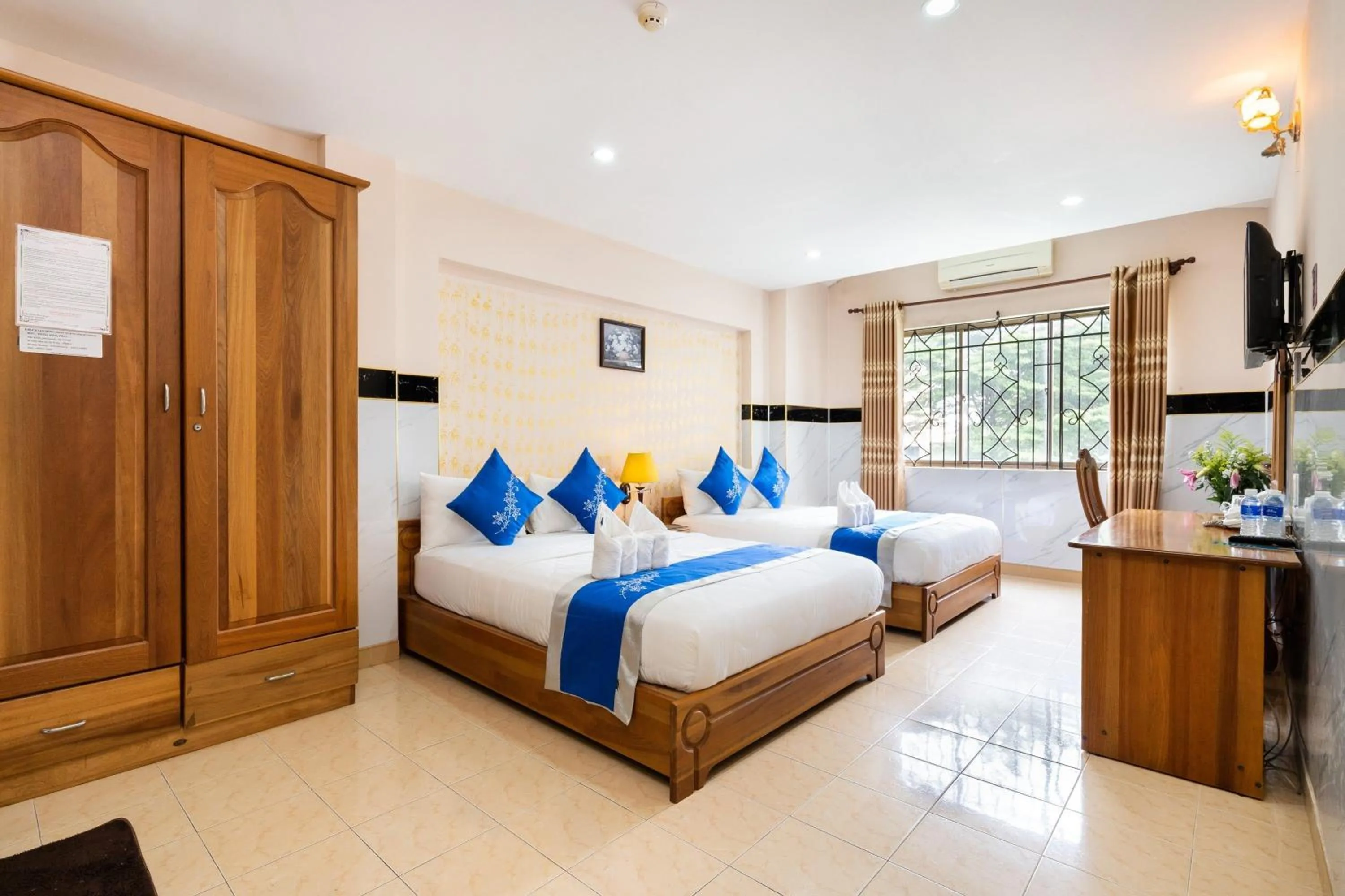 Bed in KHÁCH SẠN HỒNG PHÁT