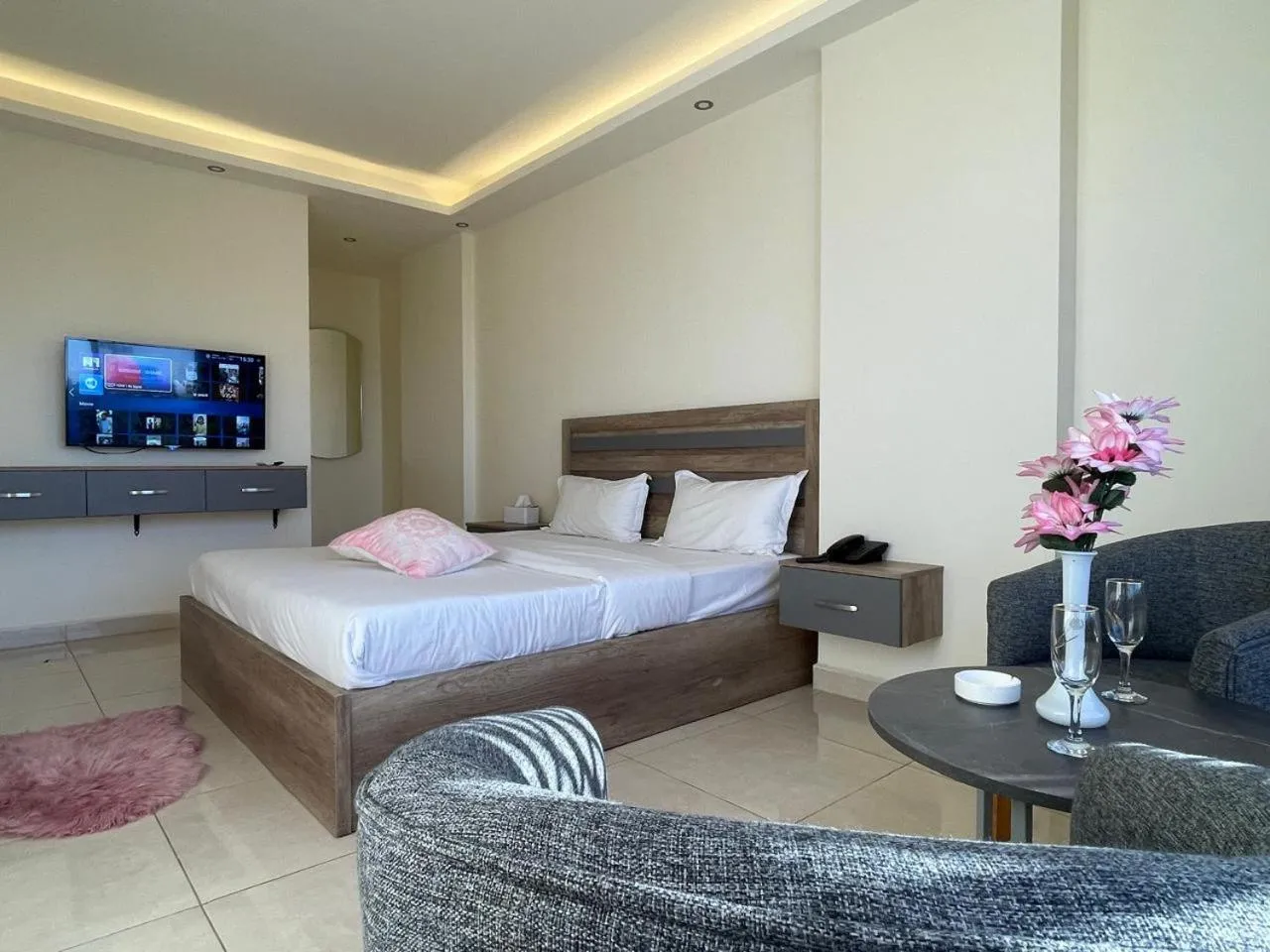 Bed in Aster Hotel Aqaba